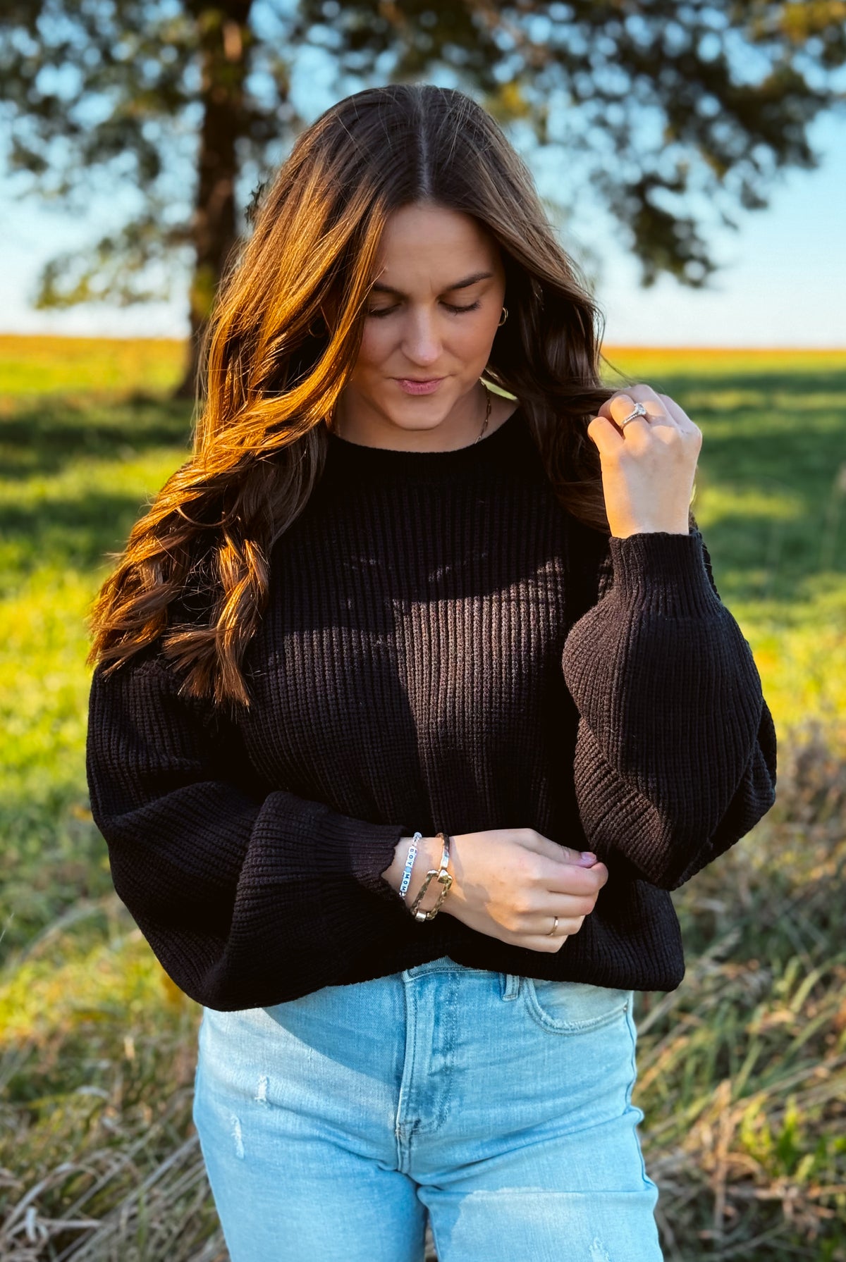 Happiness Trails Boutique - Black sweater