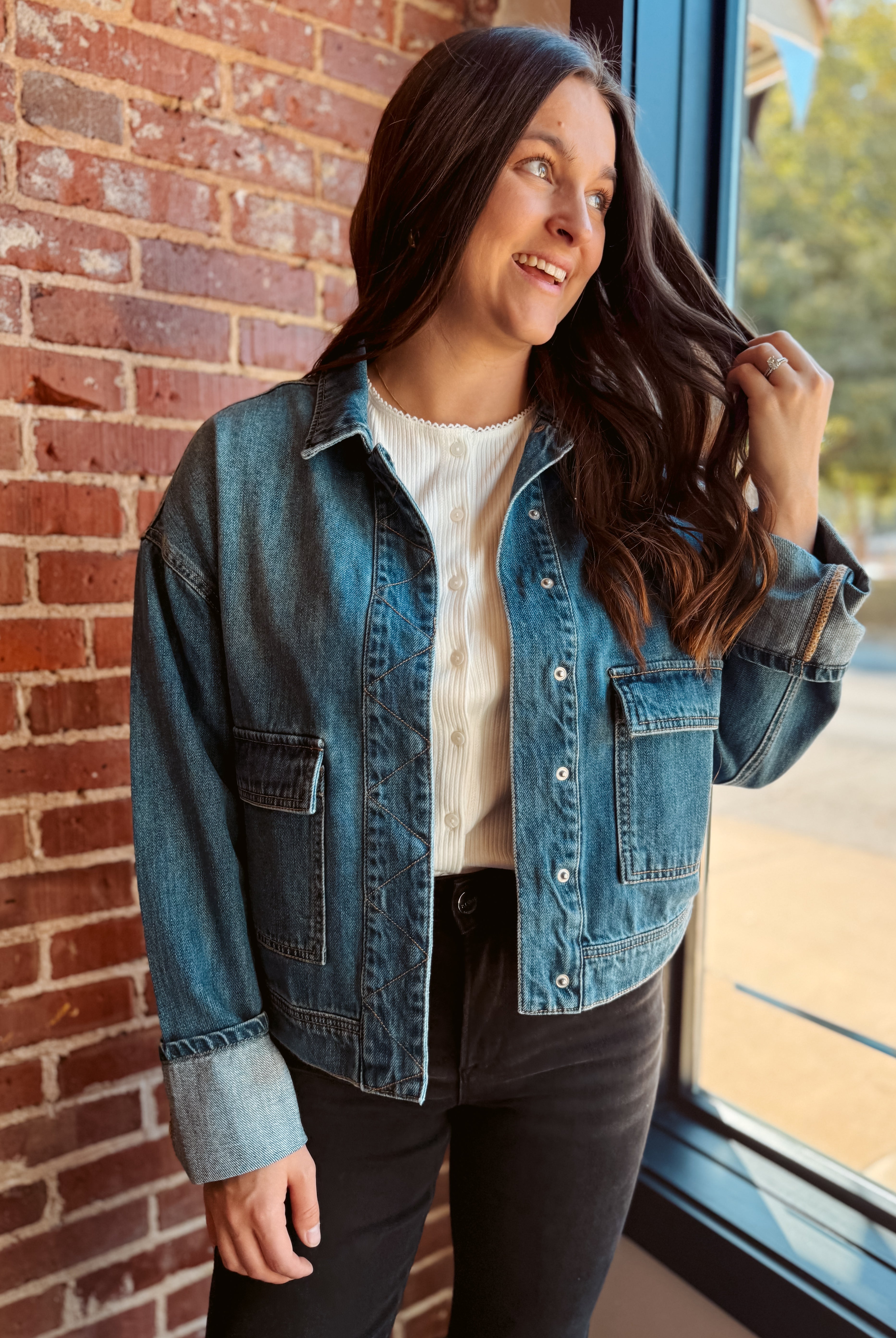 Happiness Trails Boutique - Risen denim jacket - medium wash