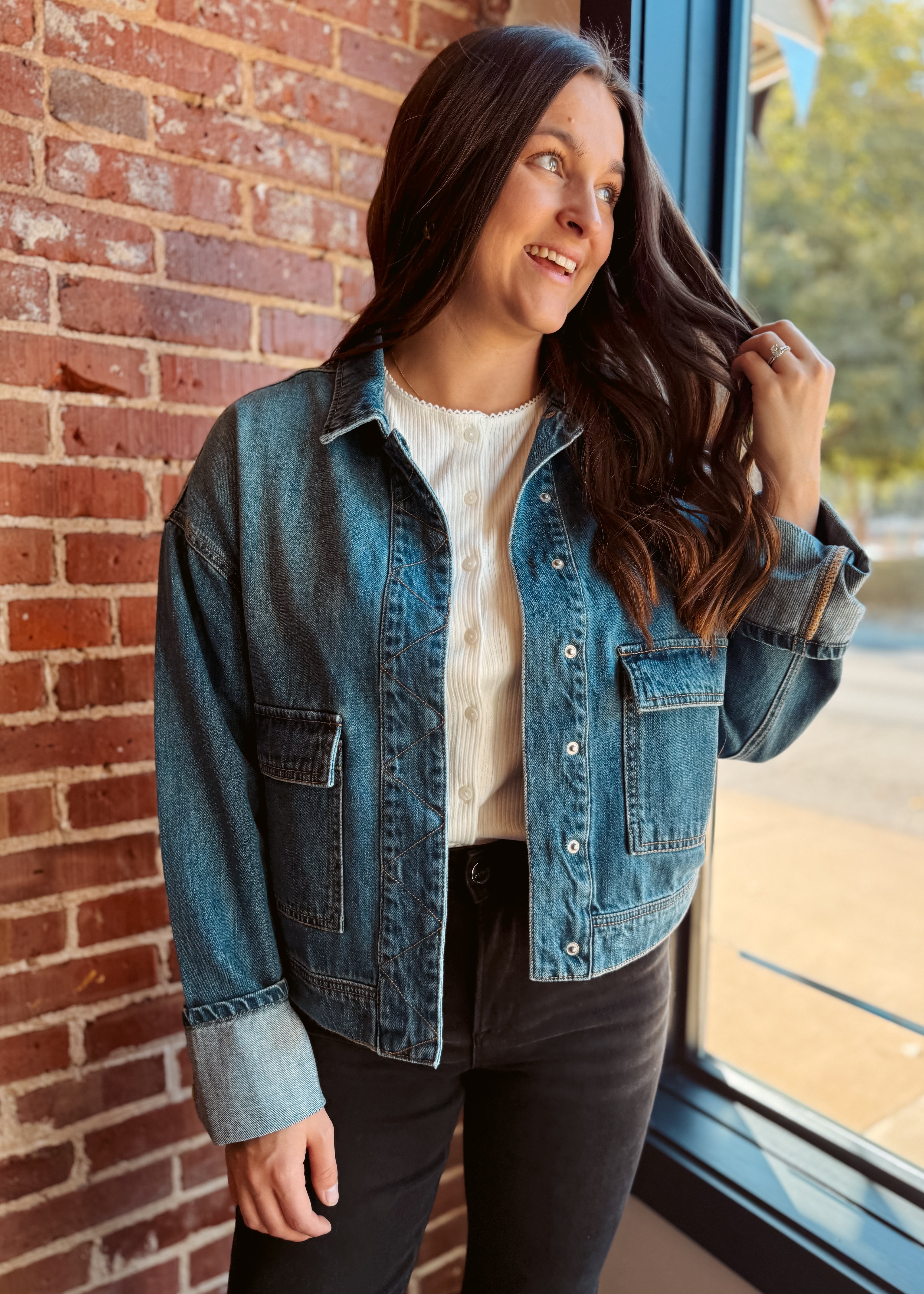 Happiness Trails Boutique - Risen denim jacket - medium wash