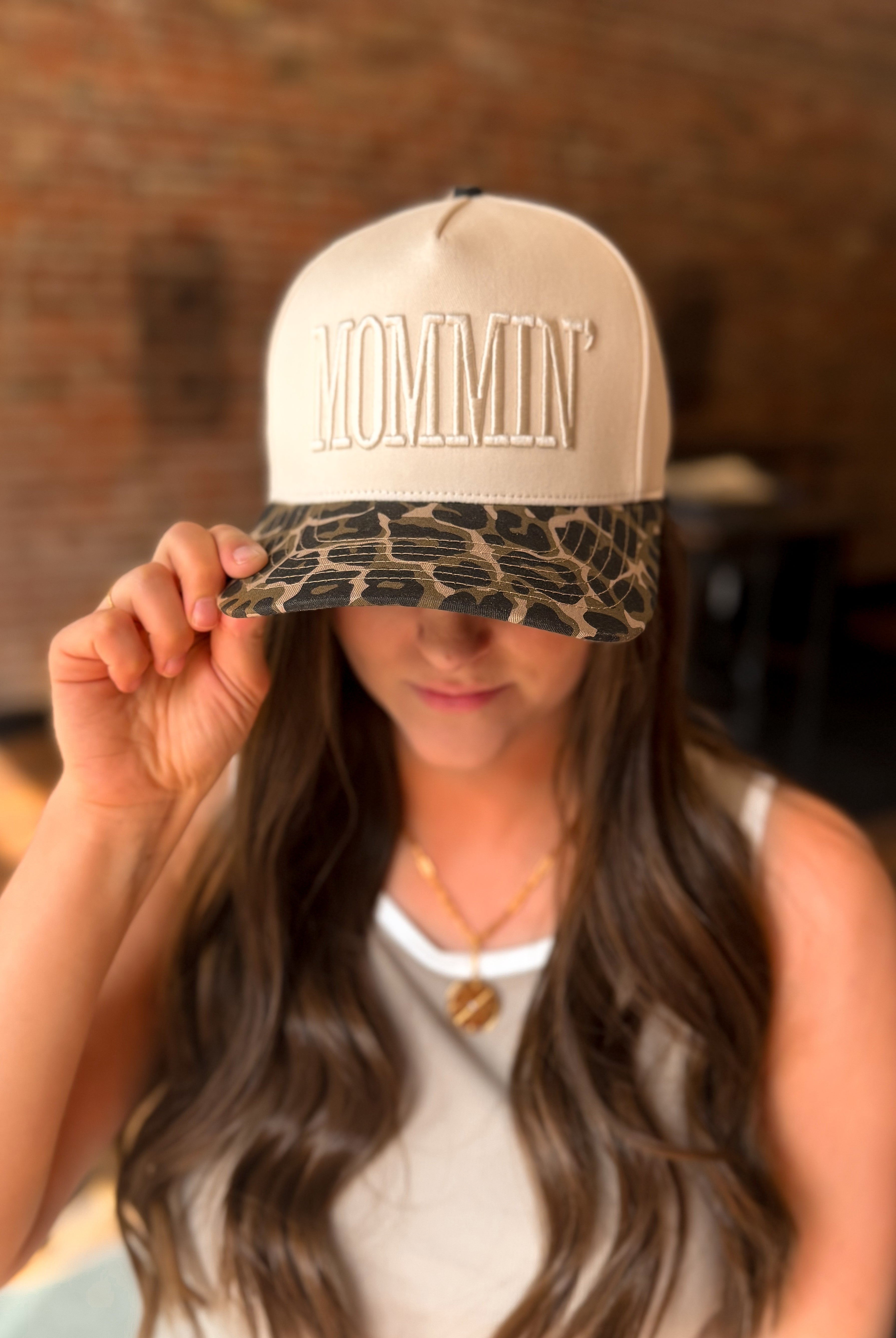 Happiness Trails Boutique - MOMMIN Trucker Hat - Leopard