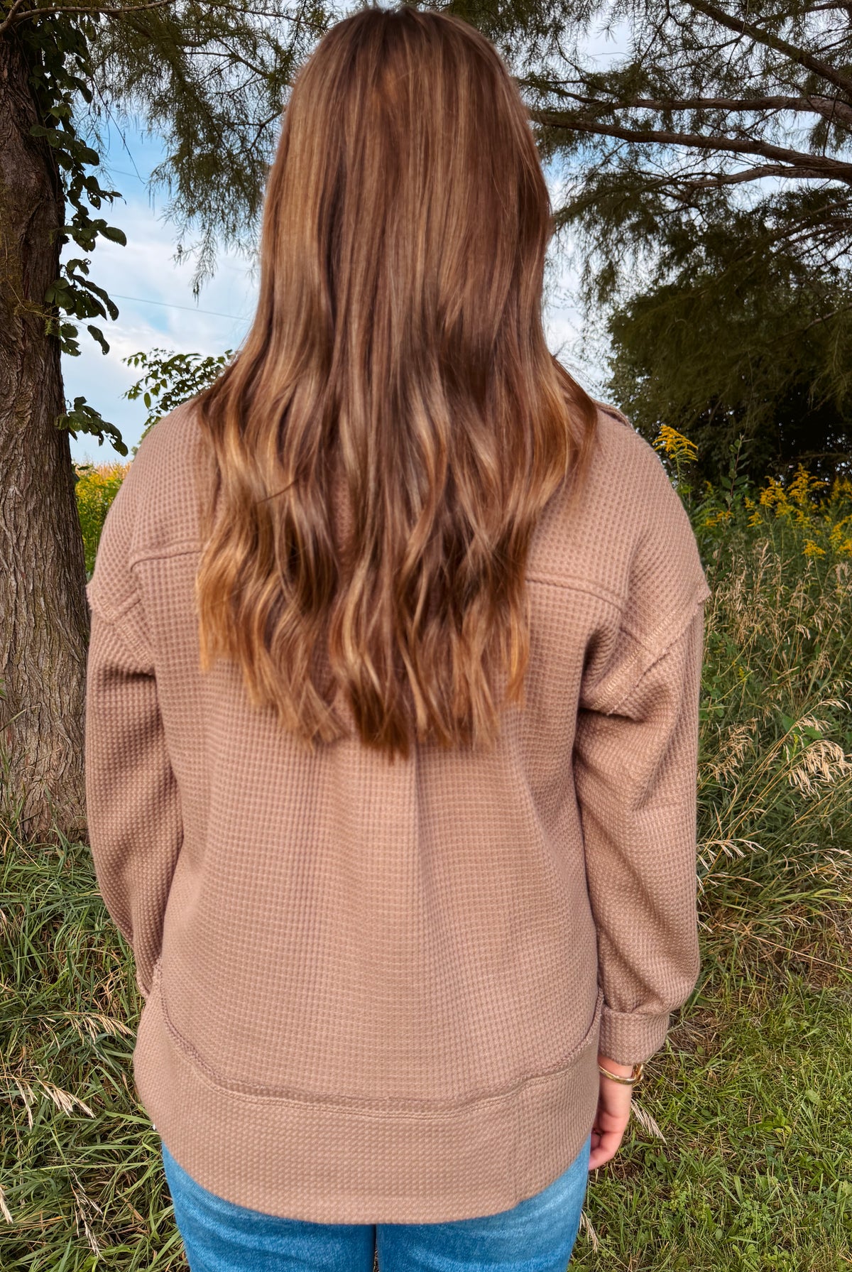 Happiness Trails Boutique - Cocoa Button-Down Shacket
