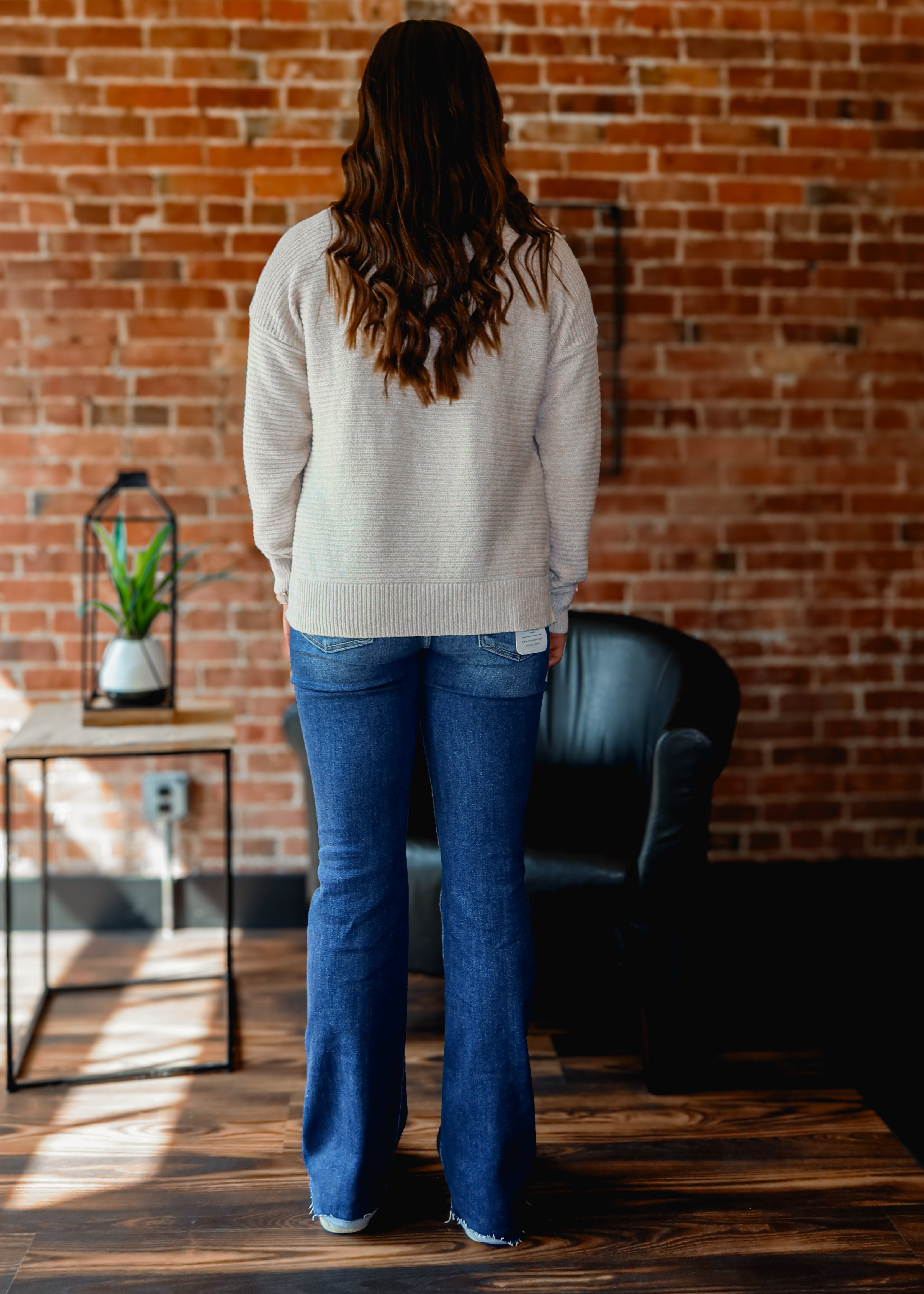 Happiness Trails Boutique - almond ribbed sweater