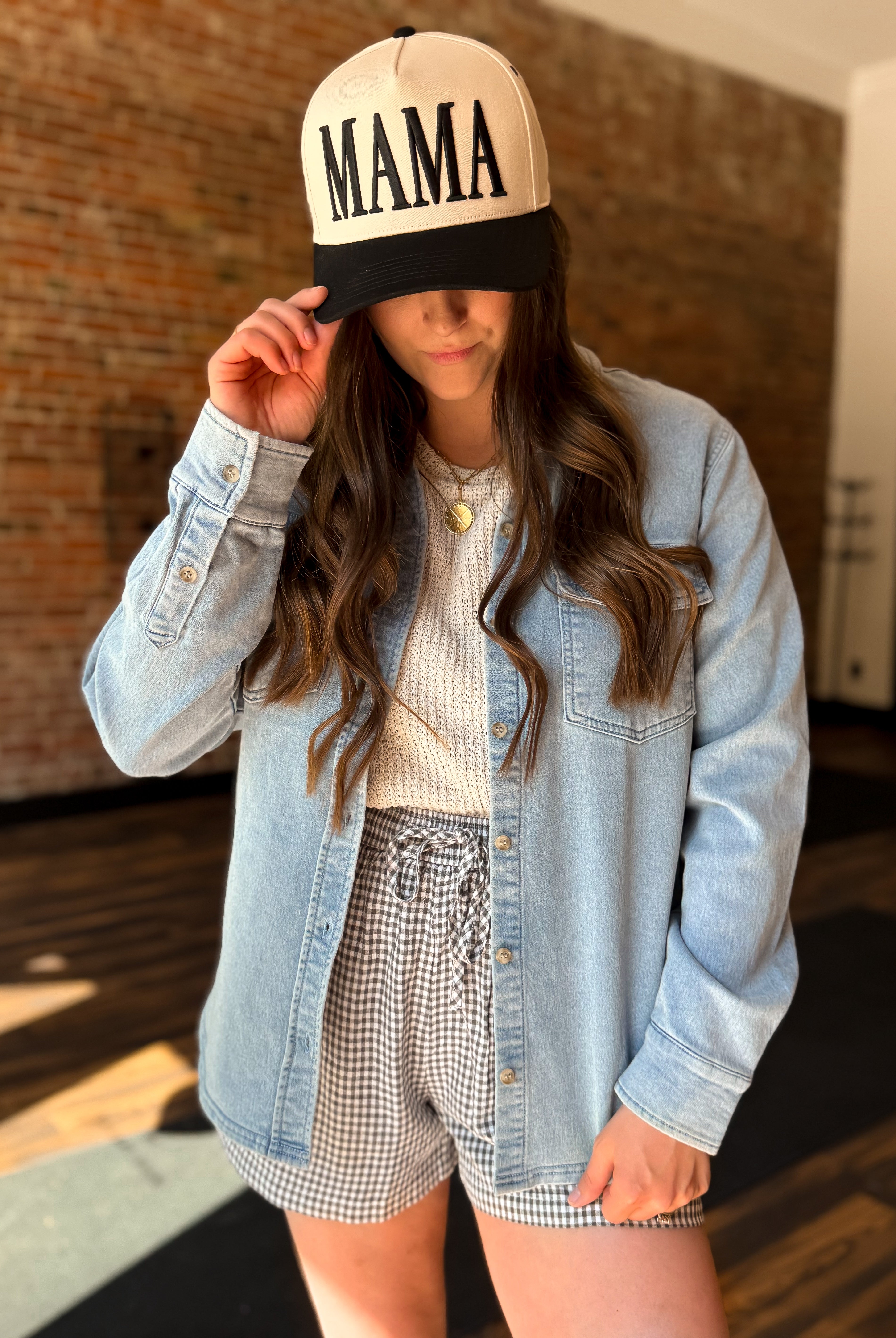 Happiness Trails Boutique - Light wash denim shacket