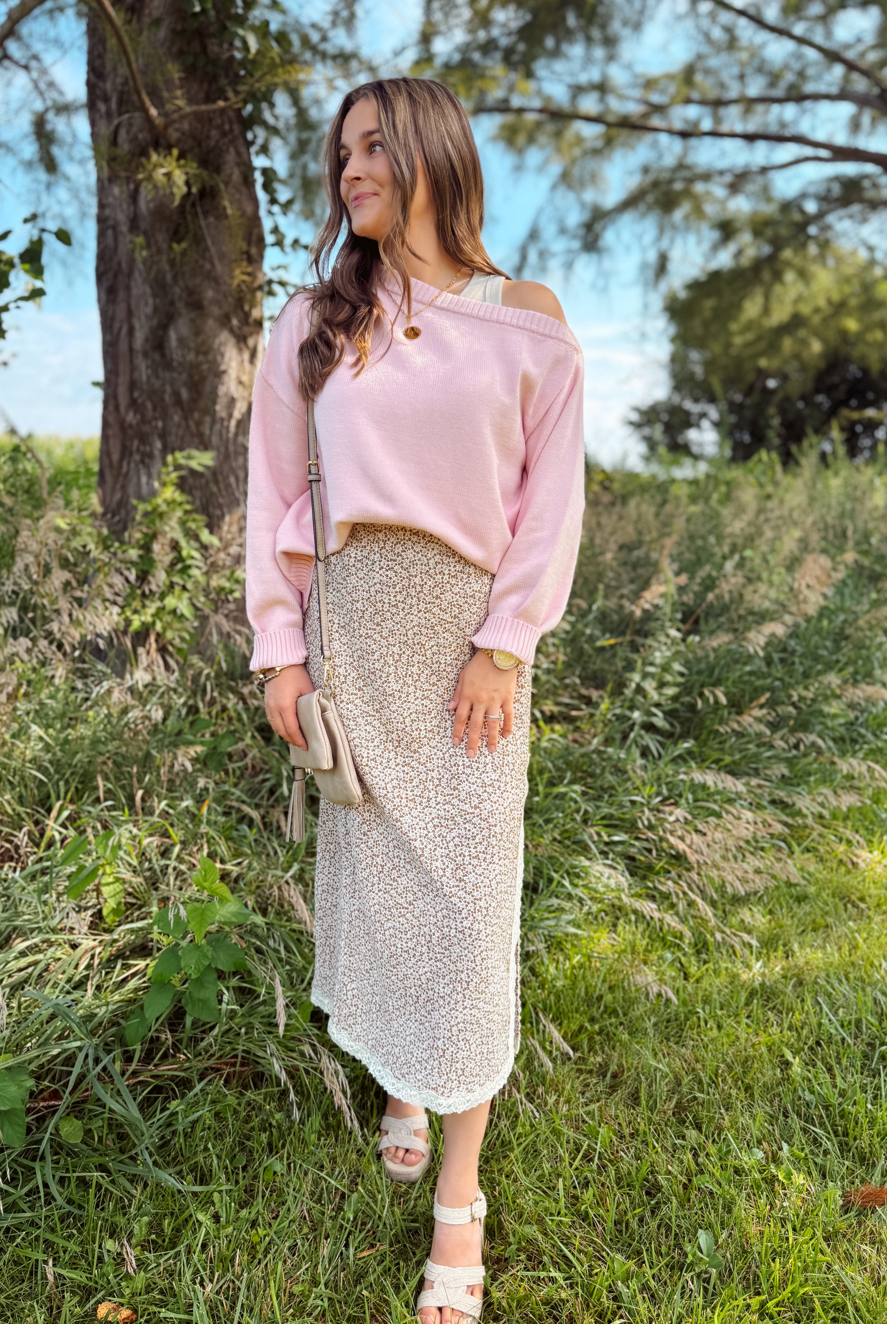 Happiness Trails Boutique - Light pink sweater