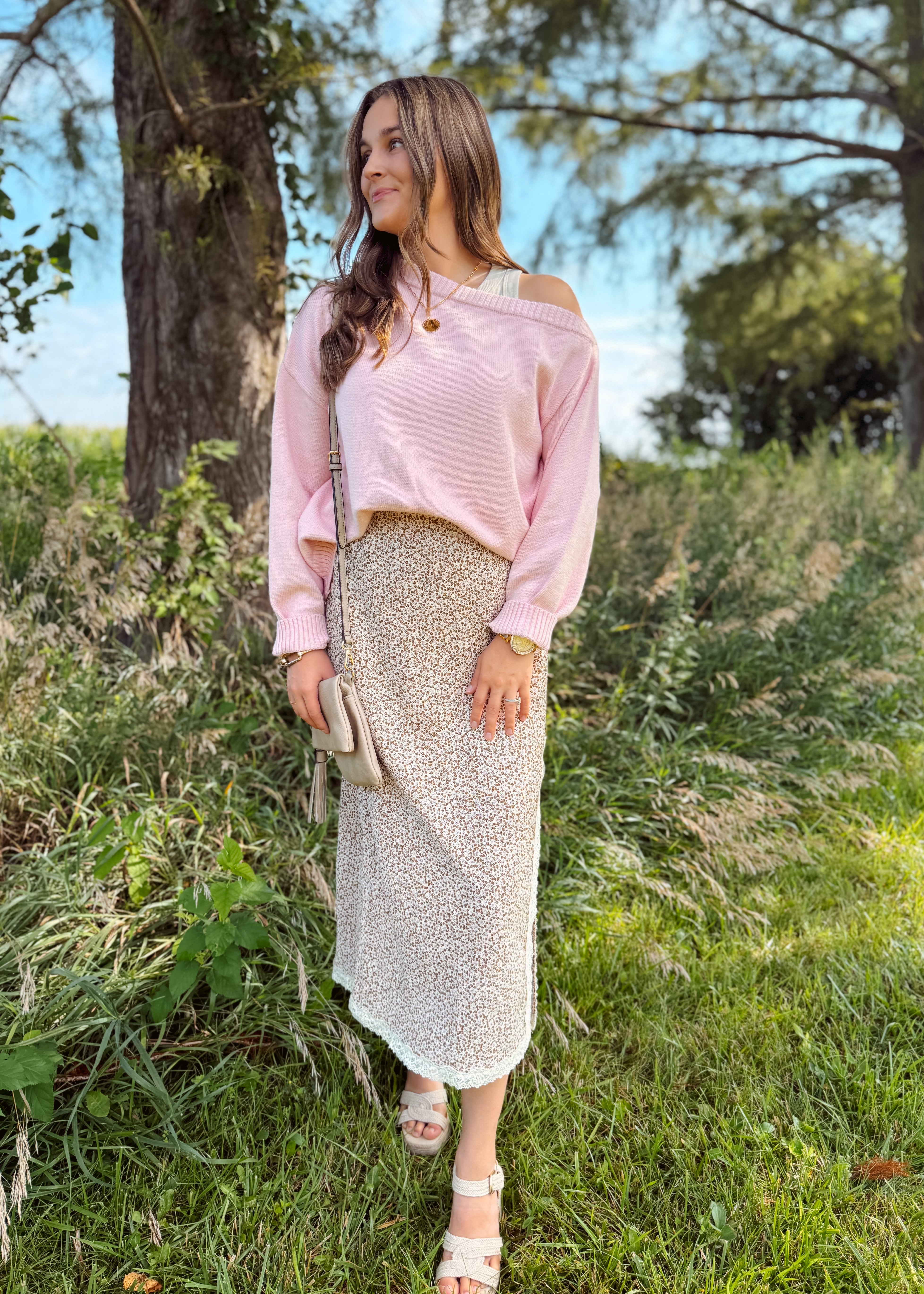 Happiness Trails Boutique - Light pink sweater