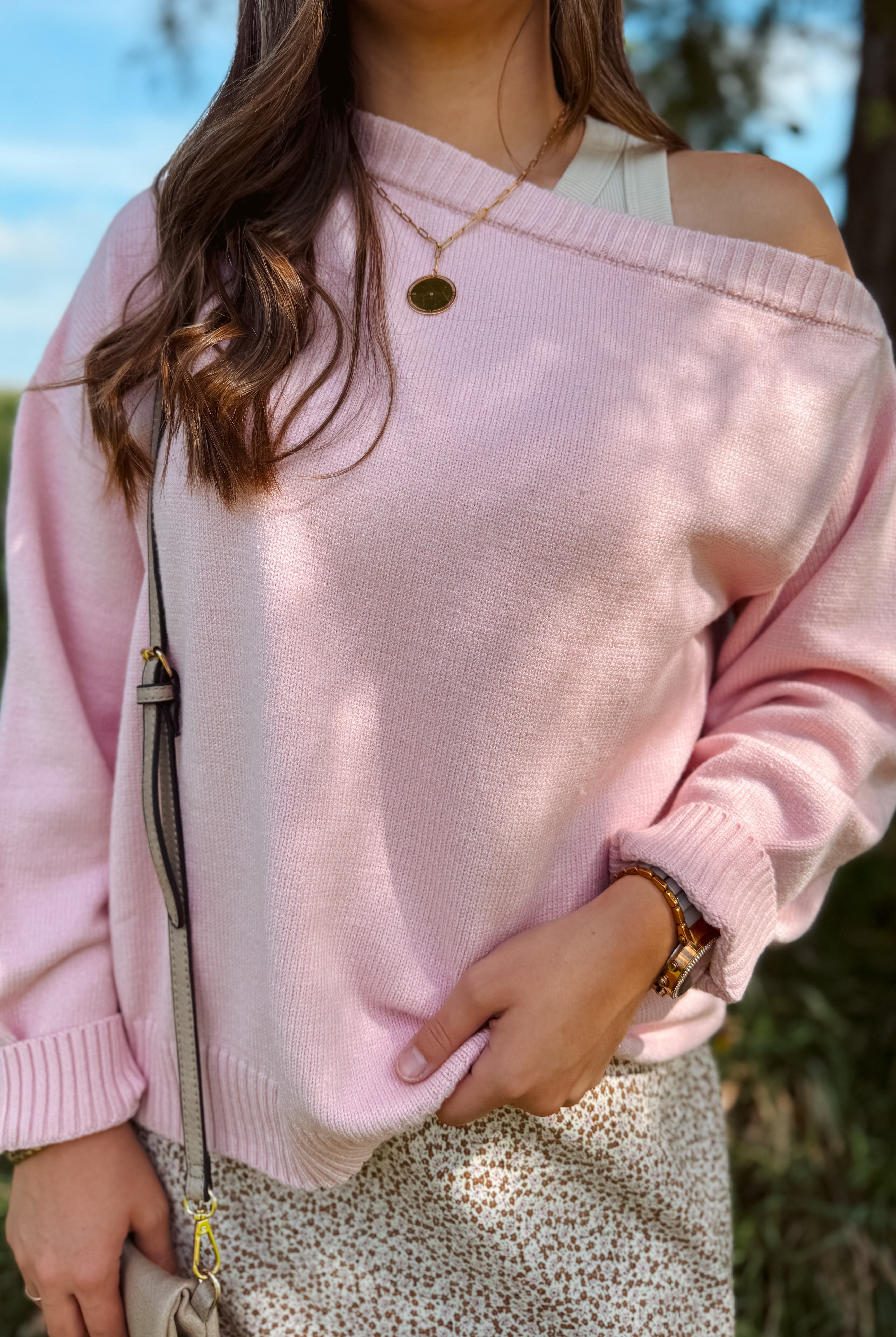 Happiness Trails Boutique - Light pink sweater