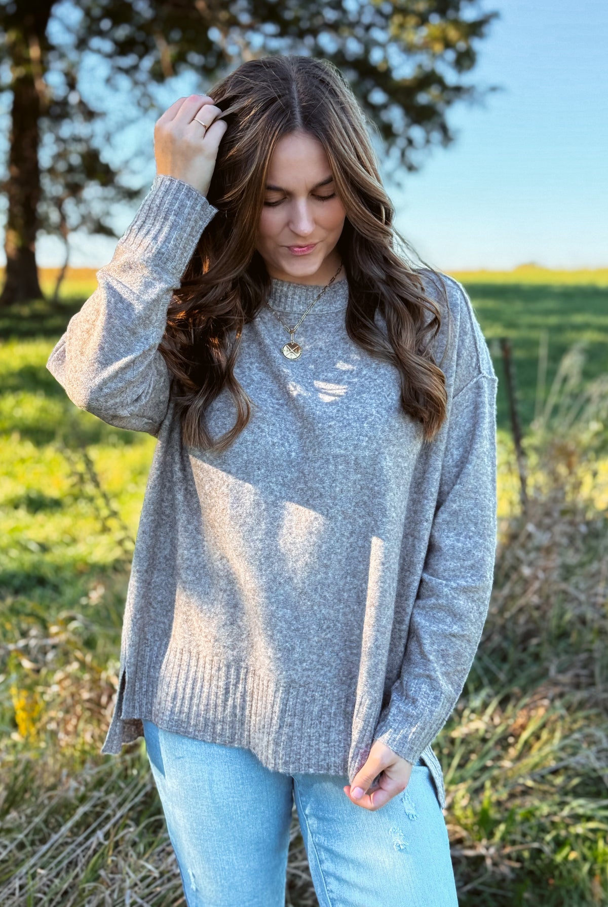 Happiness Trails Boutique - Latte knit sweater