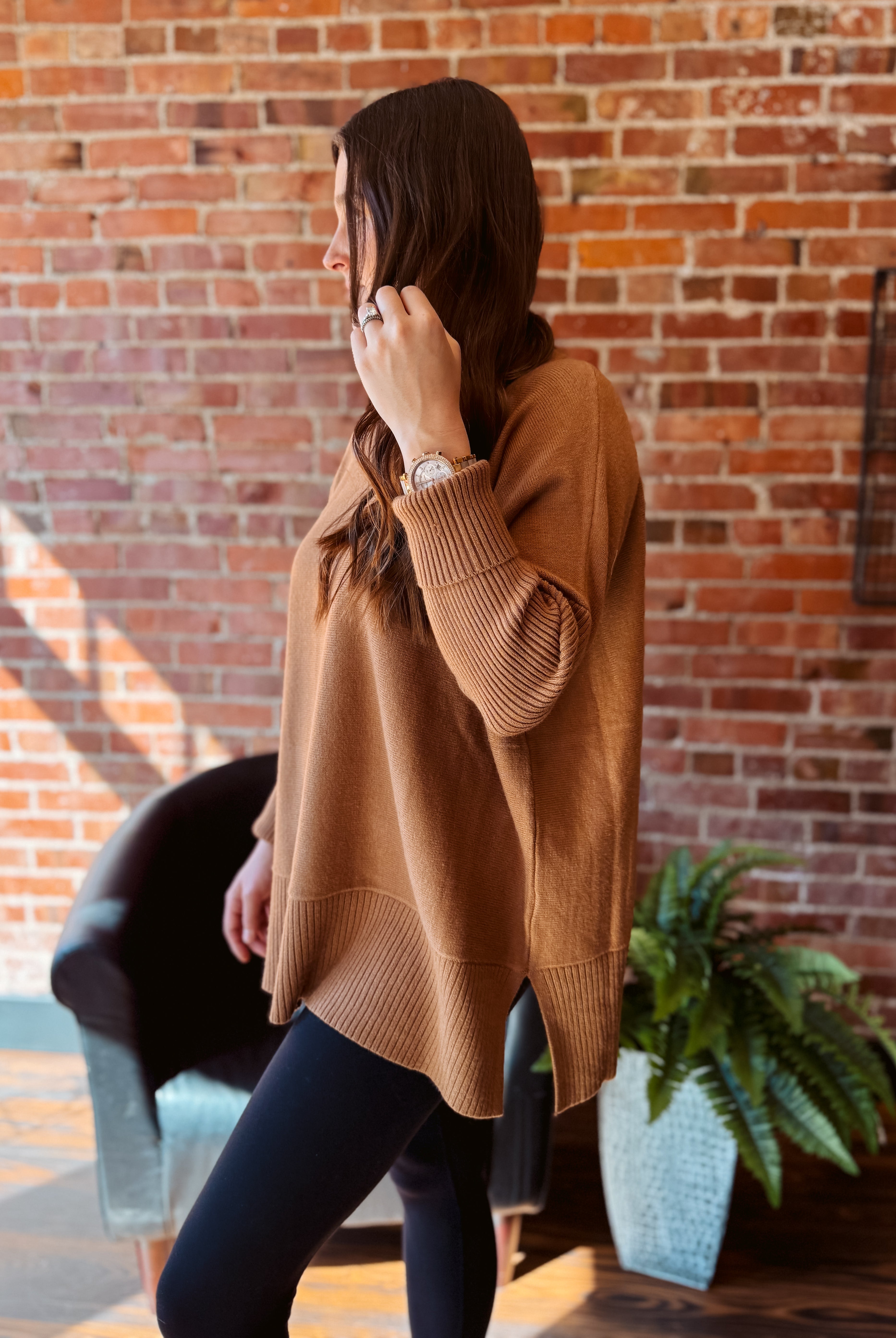 Happiness Trails Boutique - Camel sweater