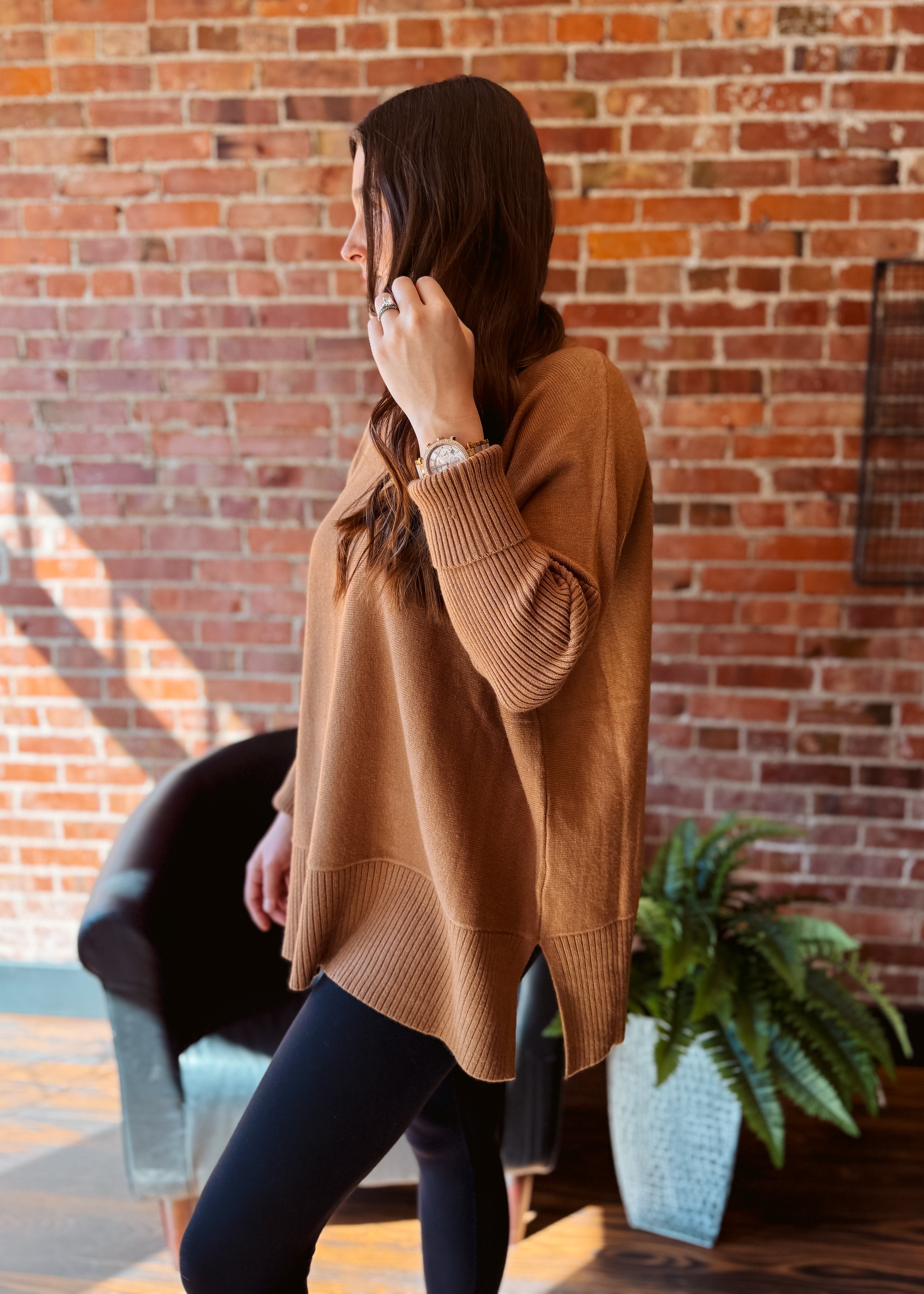 Happiness Trails Boutique - Camel sweater