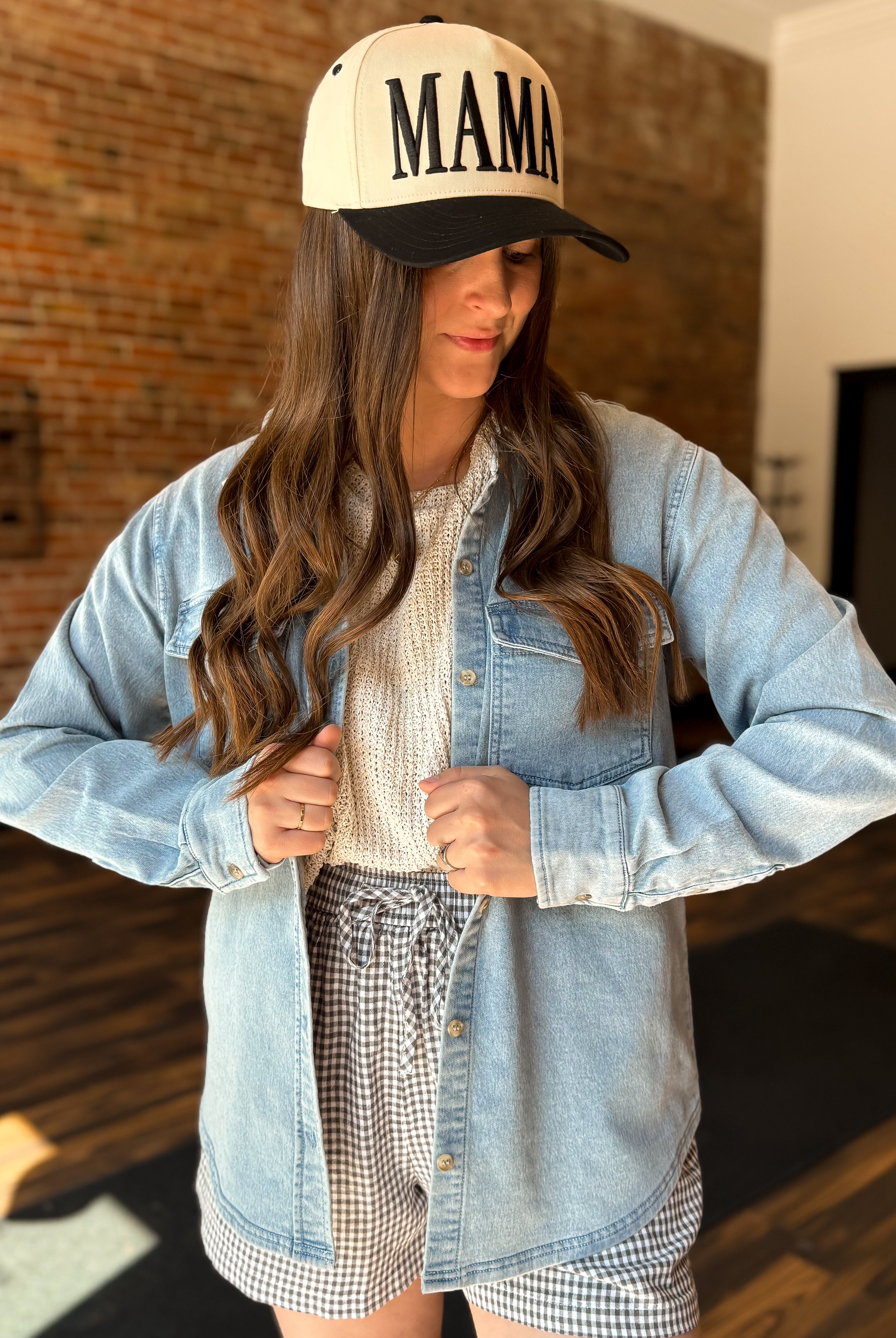 Happiness Trails Boutique - Light wash denim shacket