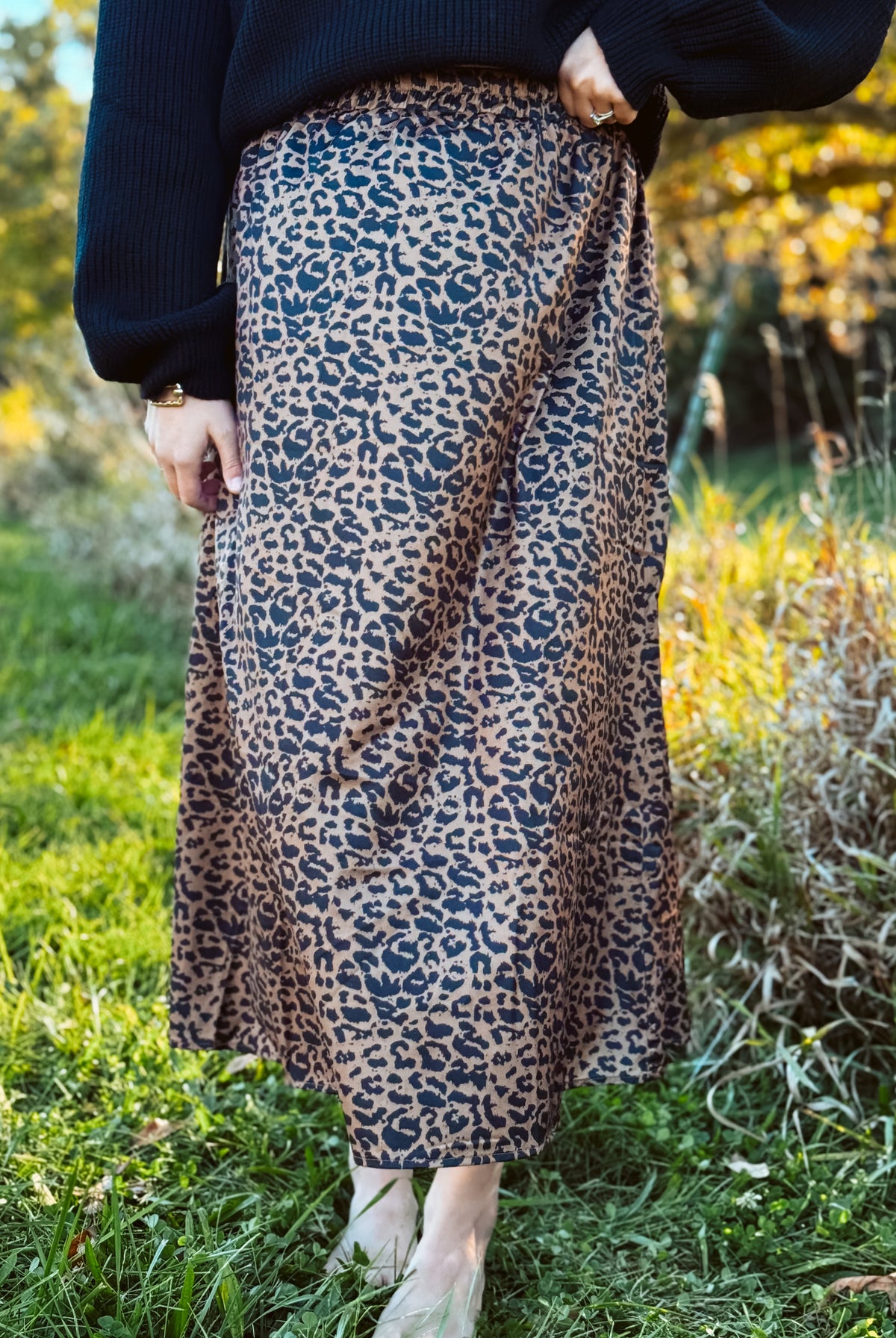 Happiness Trails Boutique - Leopard maxi skirt