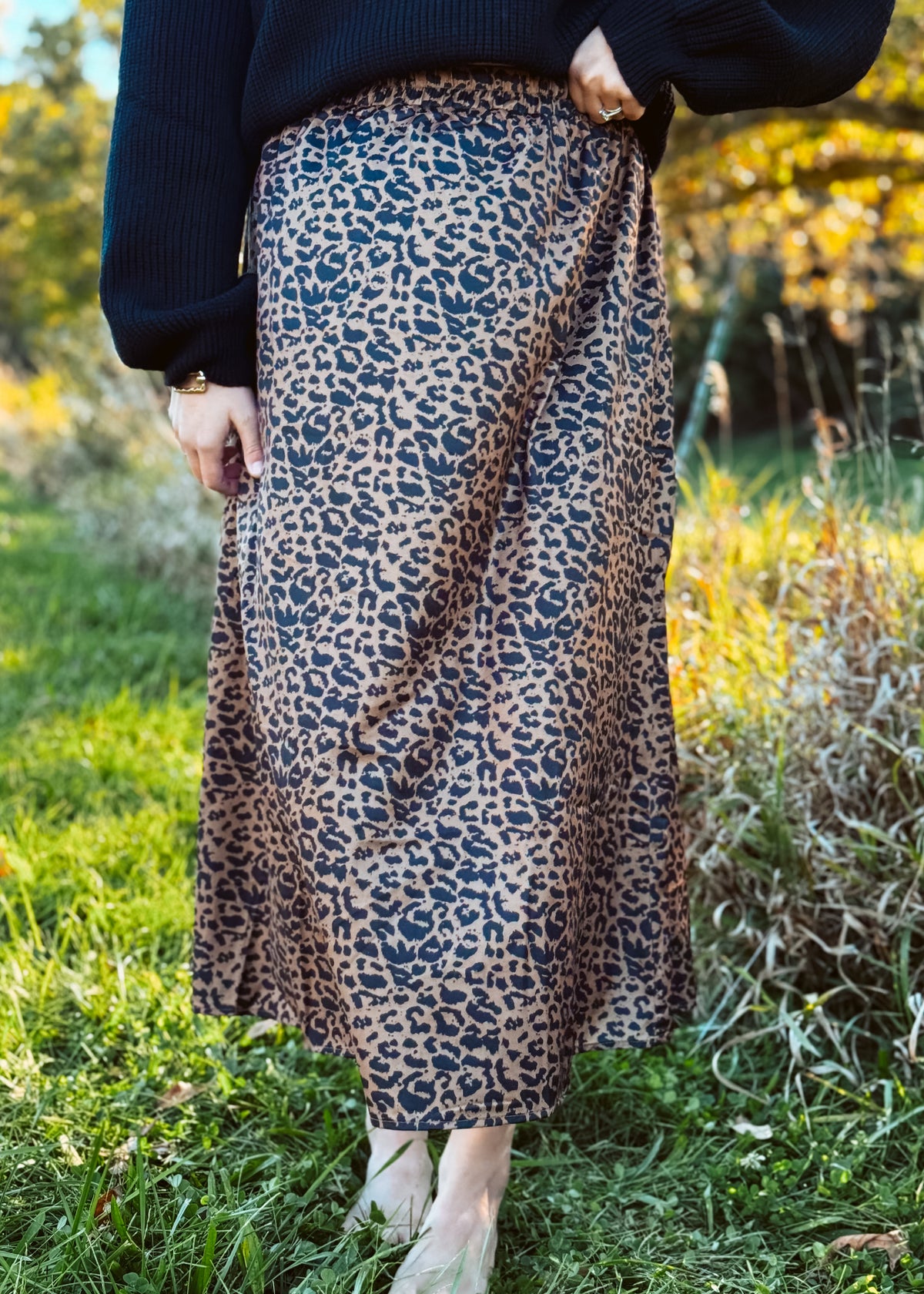 Happiness Trails Boutique - Leopard maxi skirt
