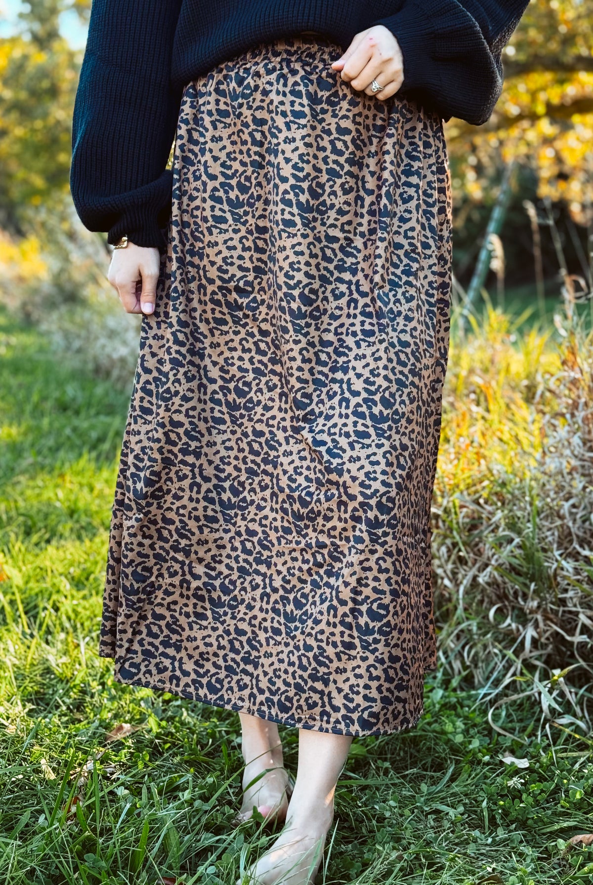 Happiness Trails Boutique - Leopard maxi skirt