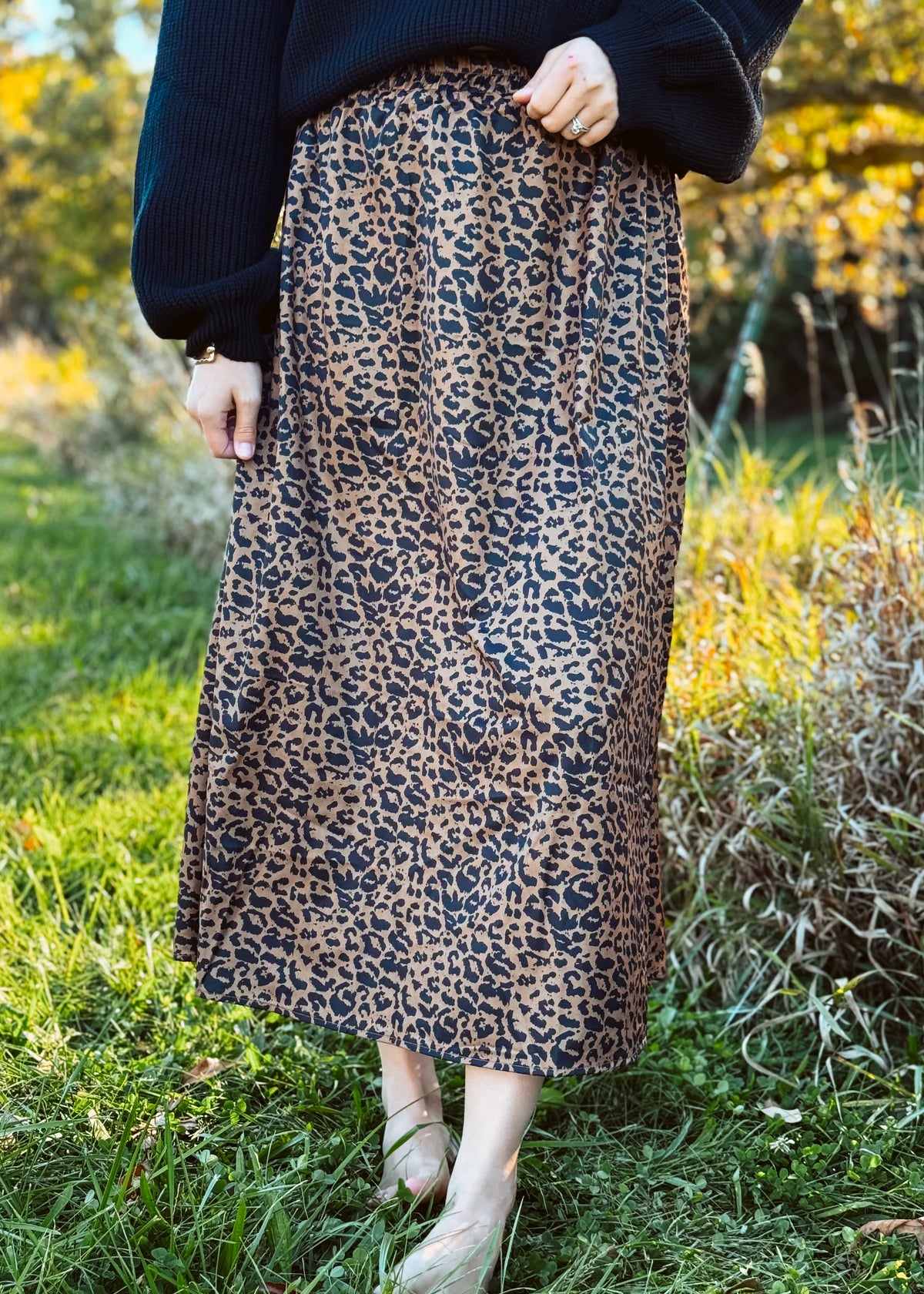 Happiness Trails Boutique - Leopard maxi skirt