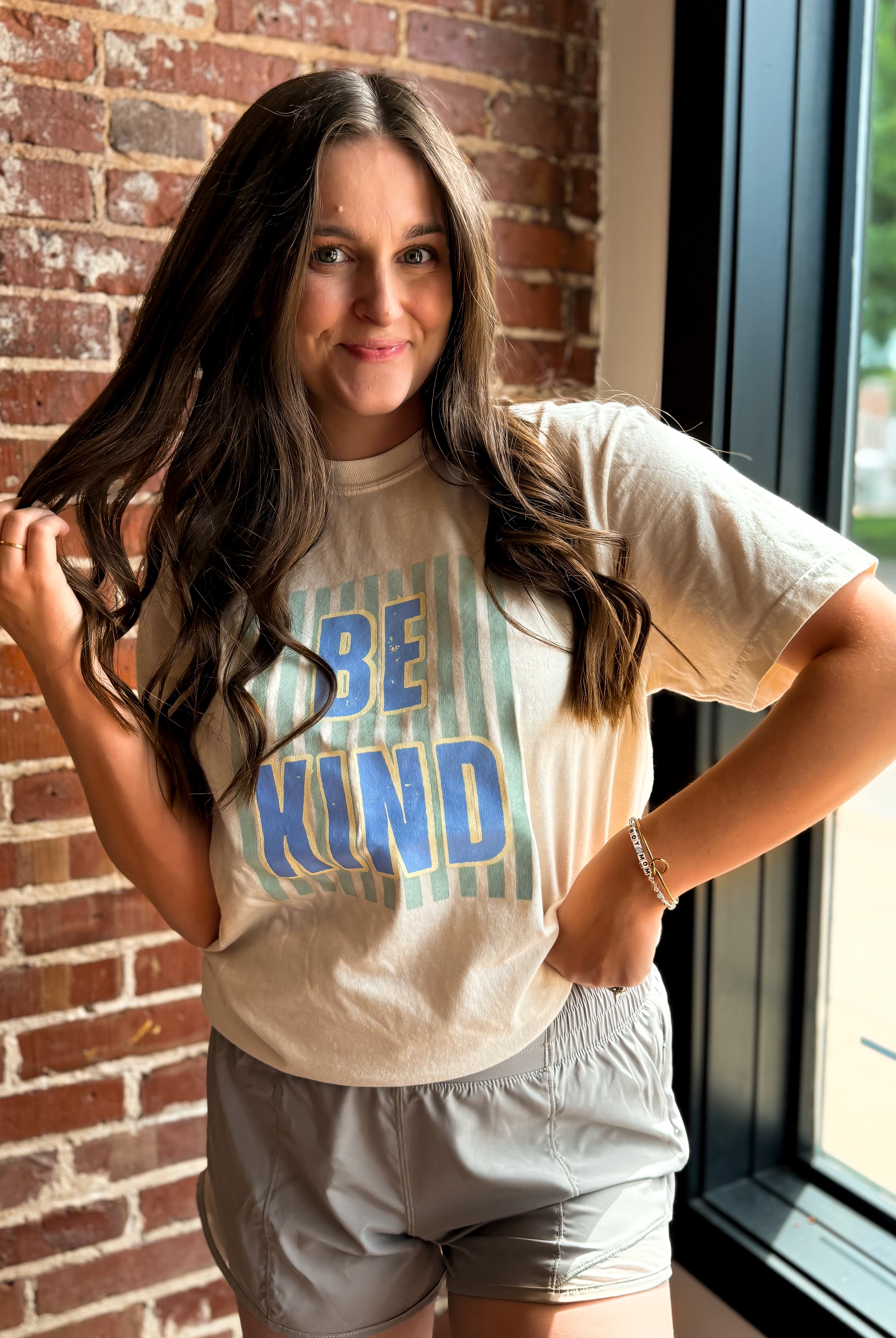 Happiness Trails Boutique - Be Kind screen printed on Comfort Colors tee