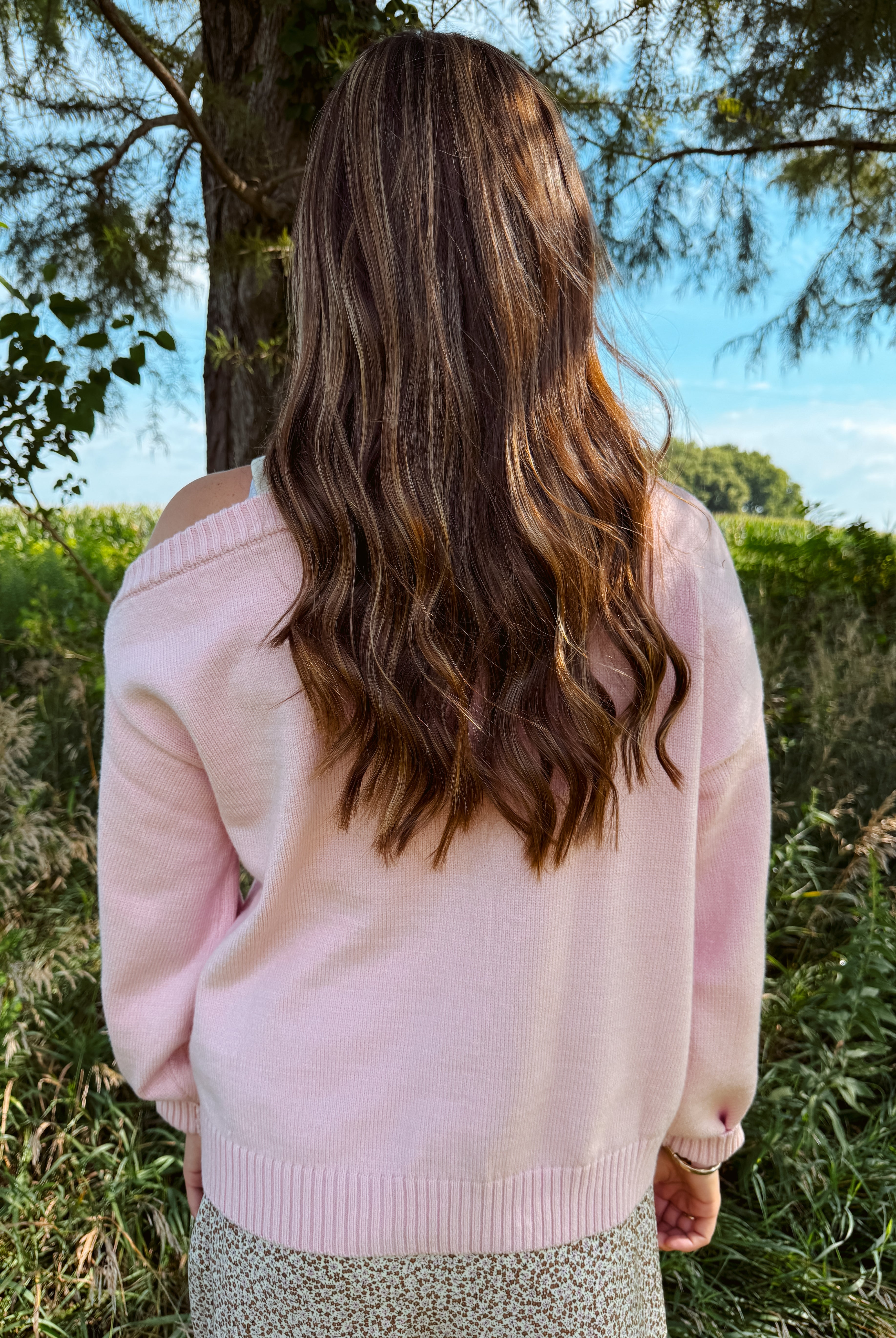 Happiness Trails Boutique - Light pink sweater
