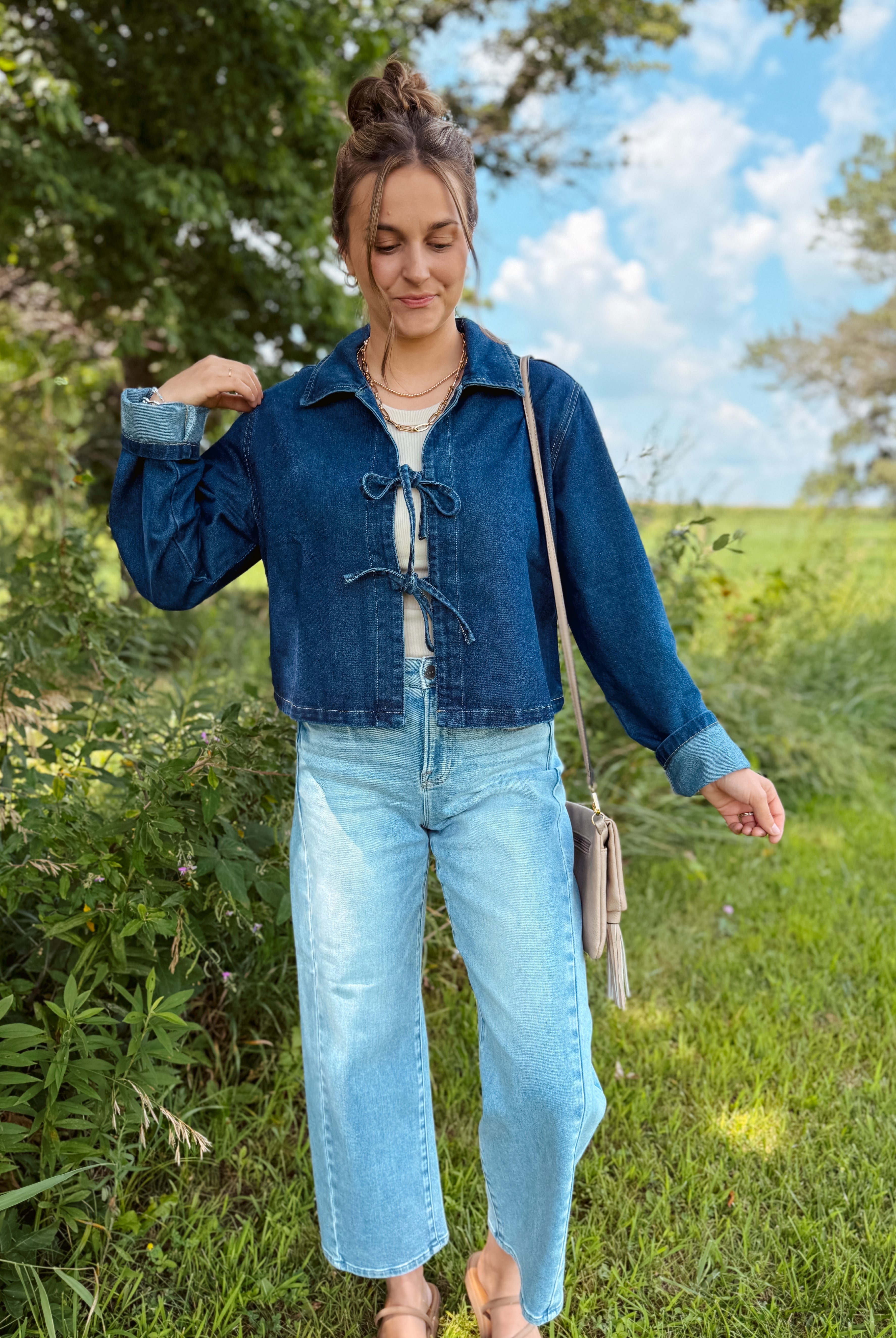 Happiness Trails Boutique - Denim jacket - dark wash
