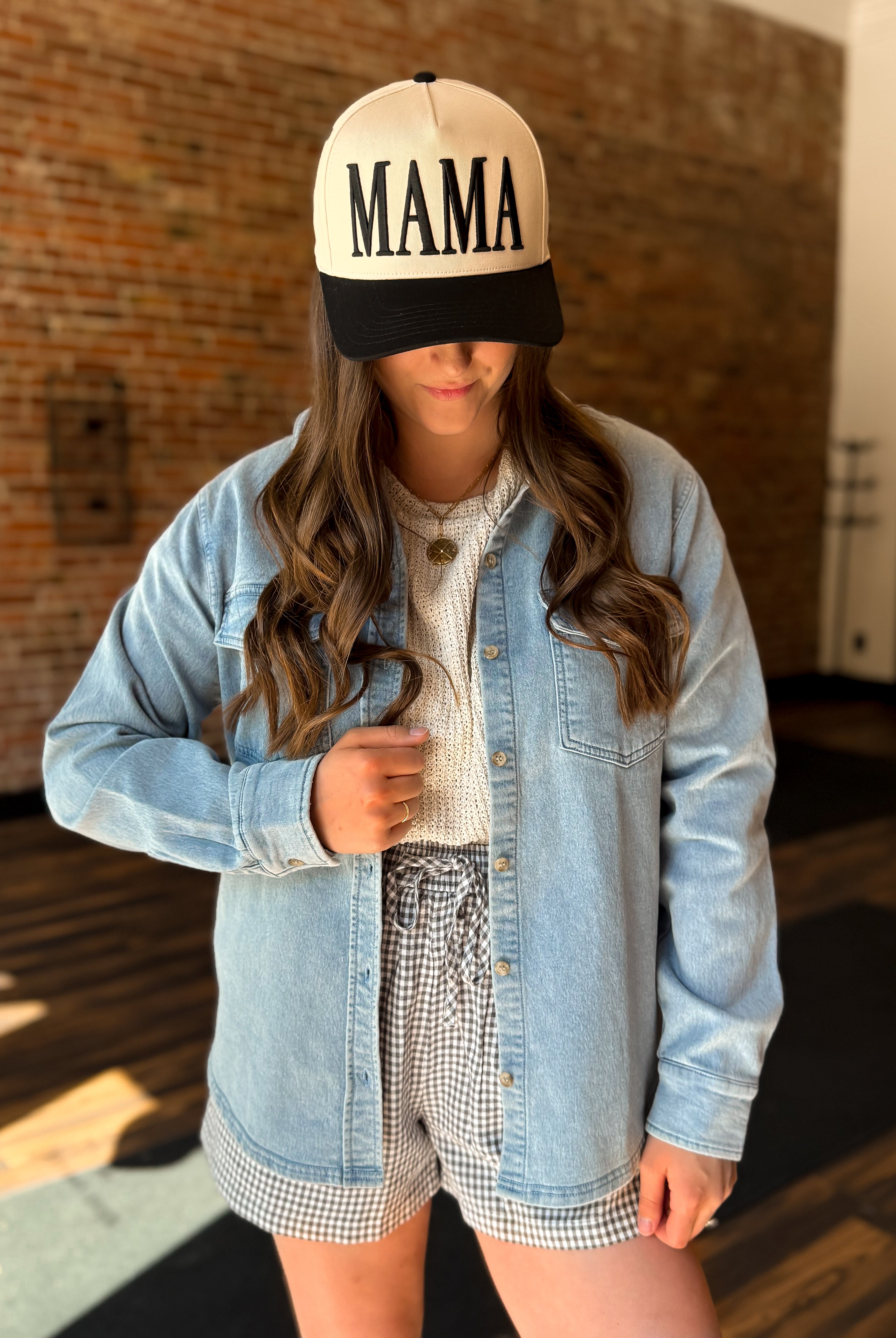 Happiness Trails Boutique - Light wash denim shacket