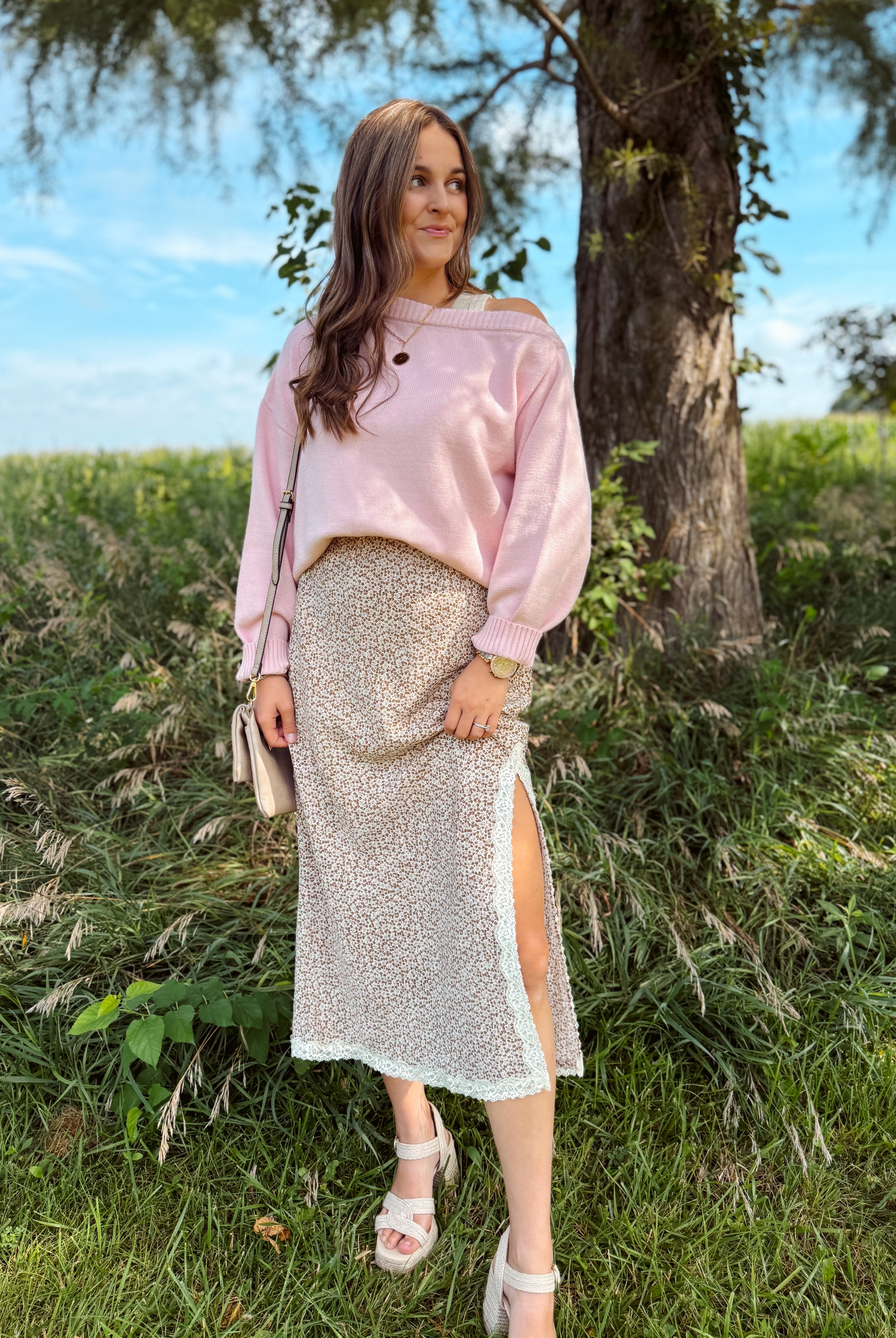 Happiness Trails Boutique - Light pink sweater