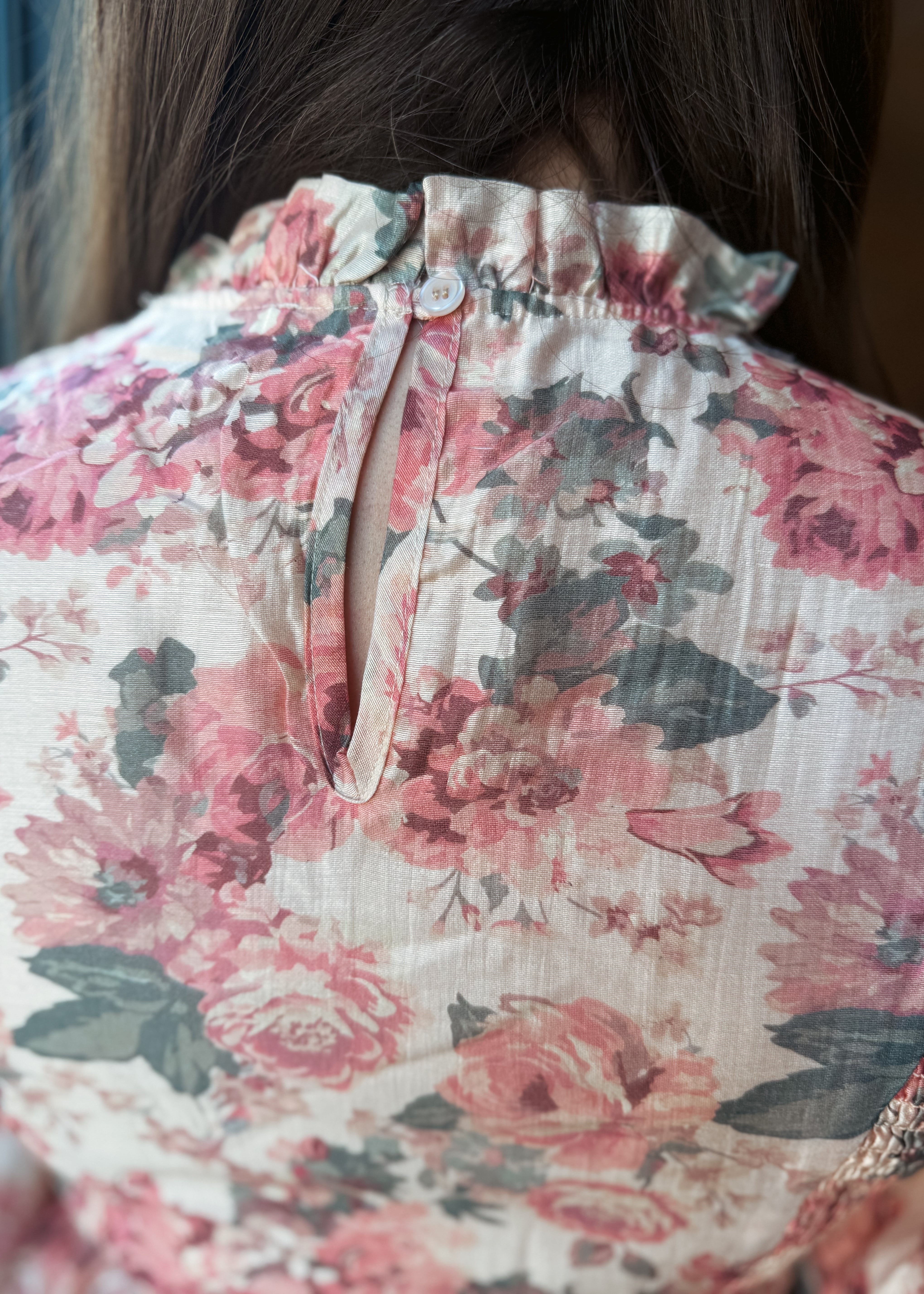 Happiness Trails Boutique- Rose floral mini dress