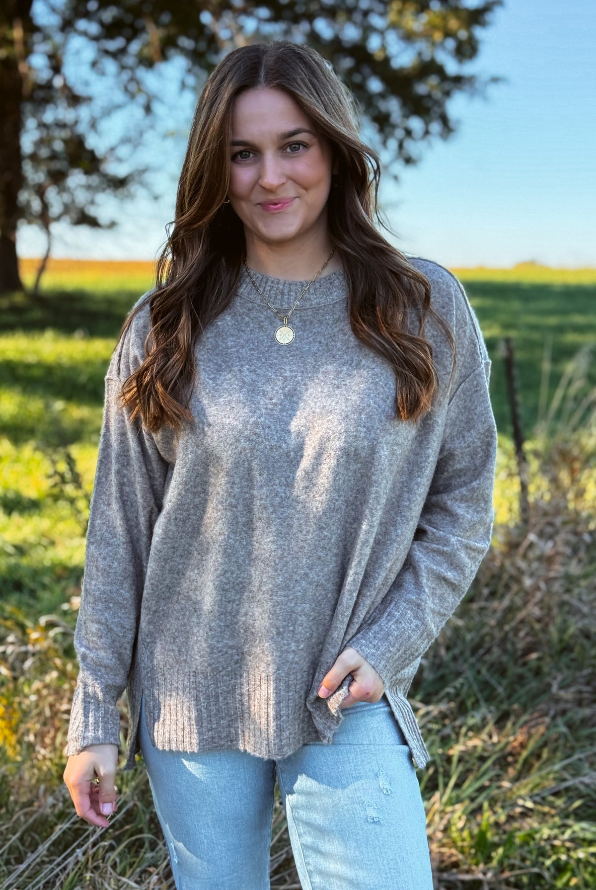 Happiness Trails Boutique - Latte knit sweater