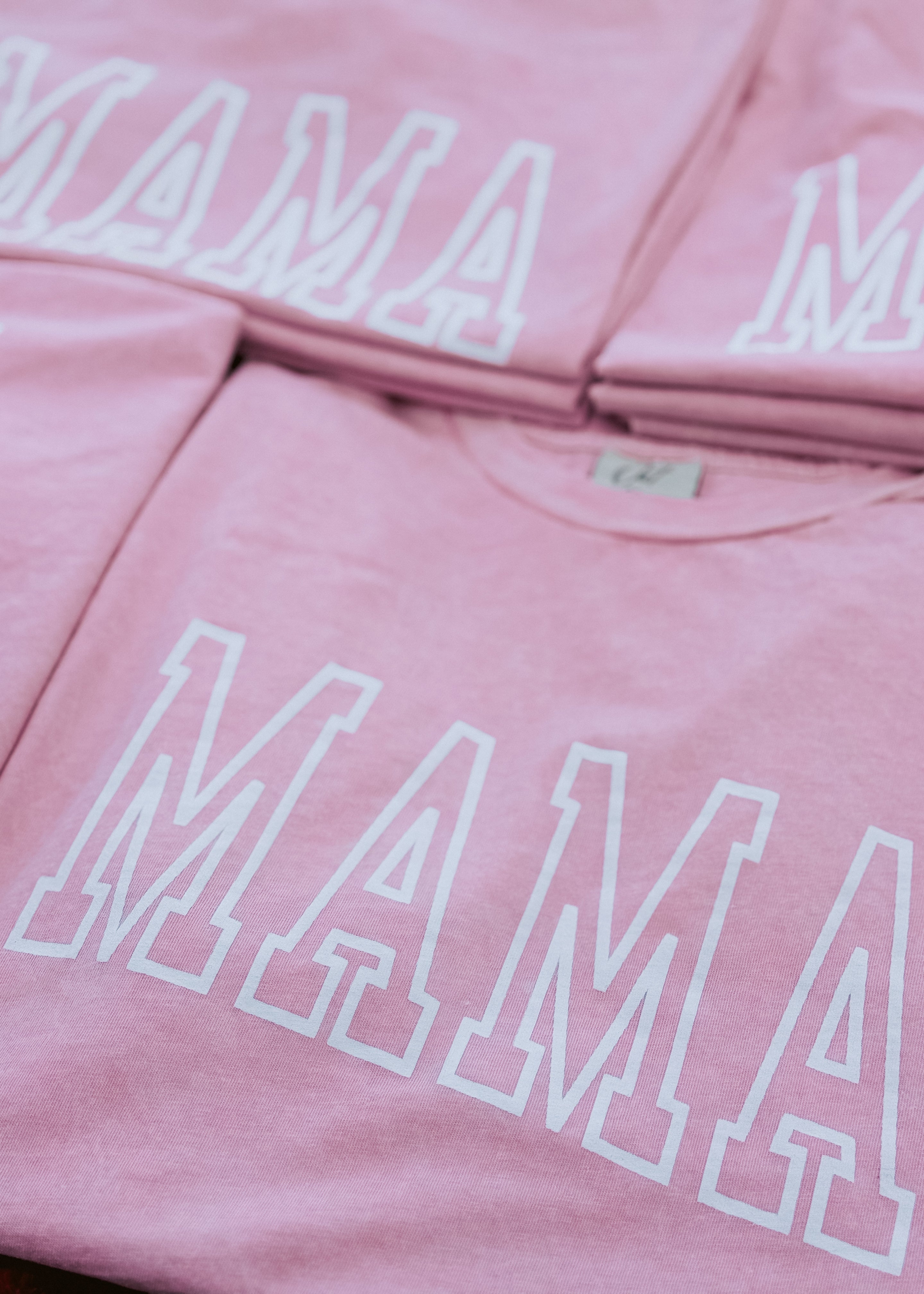 Happiness Trails Boutique - Mama pink mineral wash graphic tee