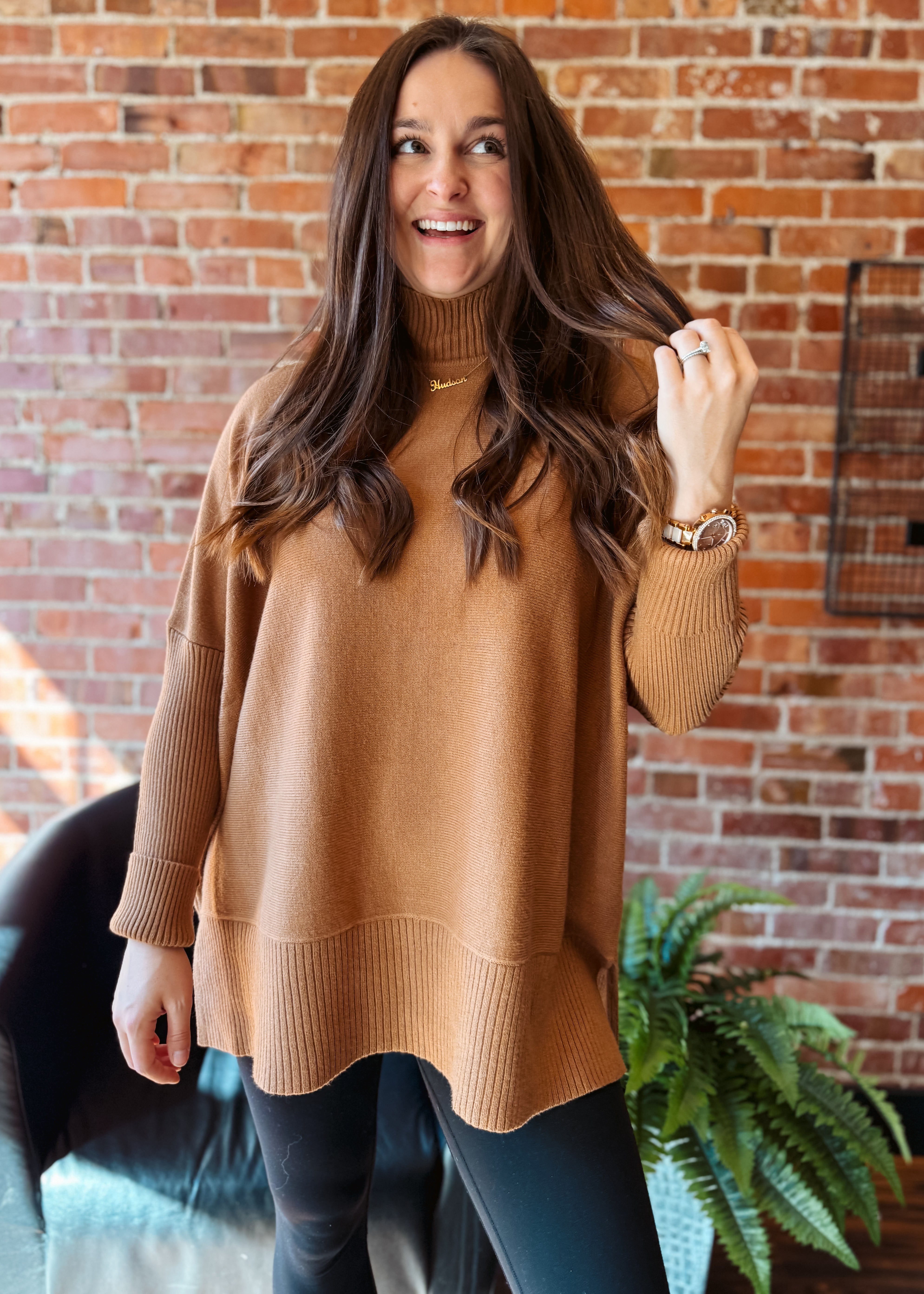 Happiness Trails Boutique - Camel sweater