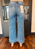 Happiness Trails Boutique - Risen jeans cropped dark wash denim