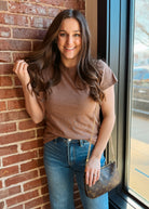 Happiness Trails Boutique - Choco short sleeve top