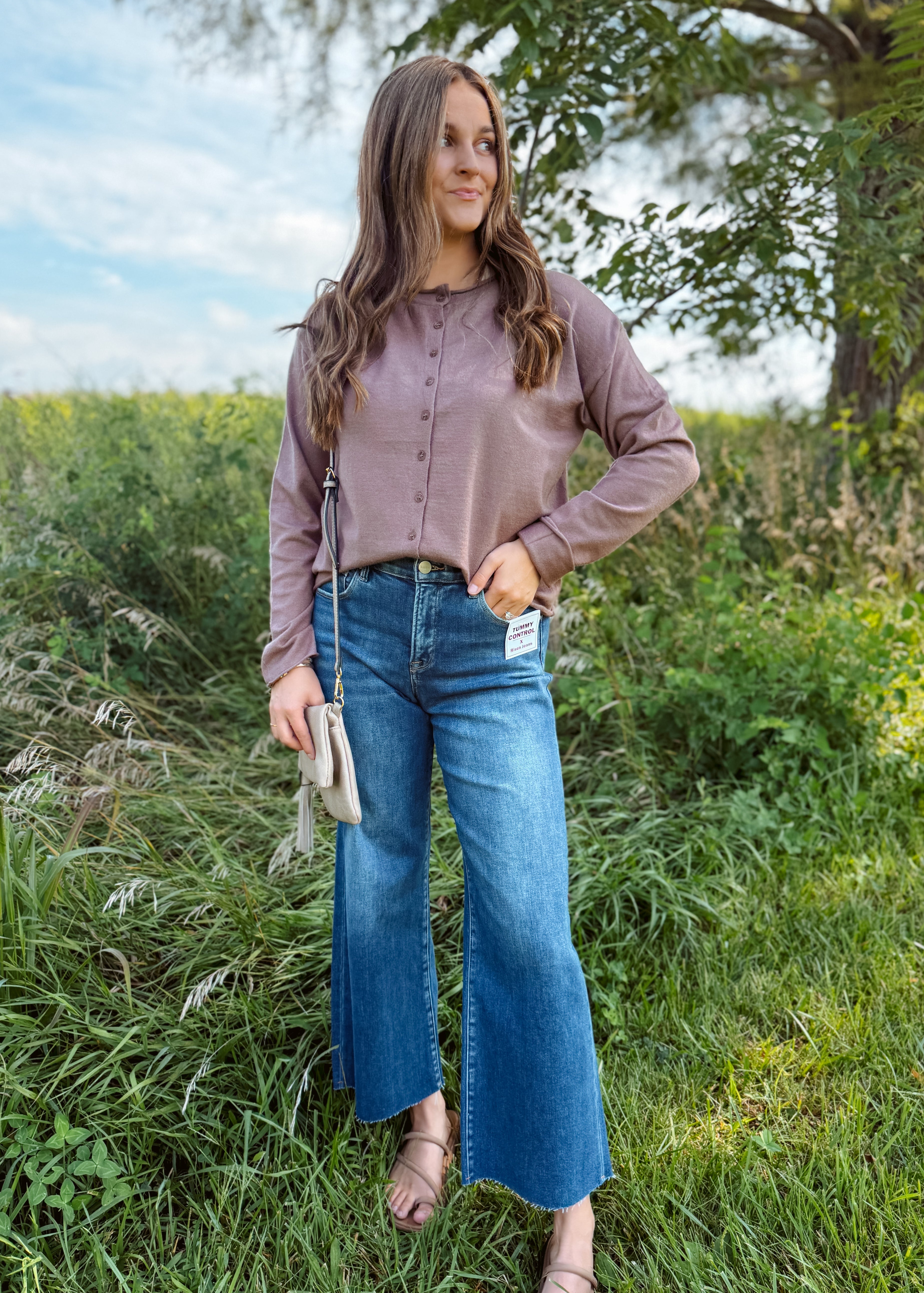 Happiness Trails Boutique - Mocha cardigan top