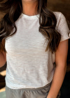 Happiness Trails Boutique - Ivory base with soft rose stripe detailing