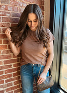 Happiness Trails Boutique - Choco short sleeve top