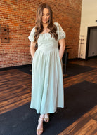 Happiness Trails Boutique - Mint and white gingham dress