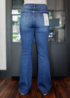 Happiness Trails Boutique - Risen high rise dark wash denim bootcut jeans