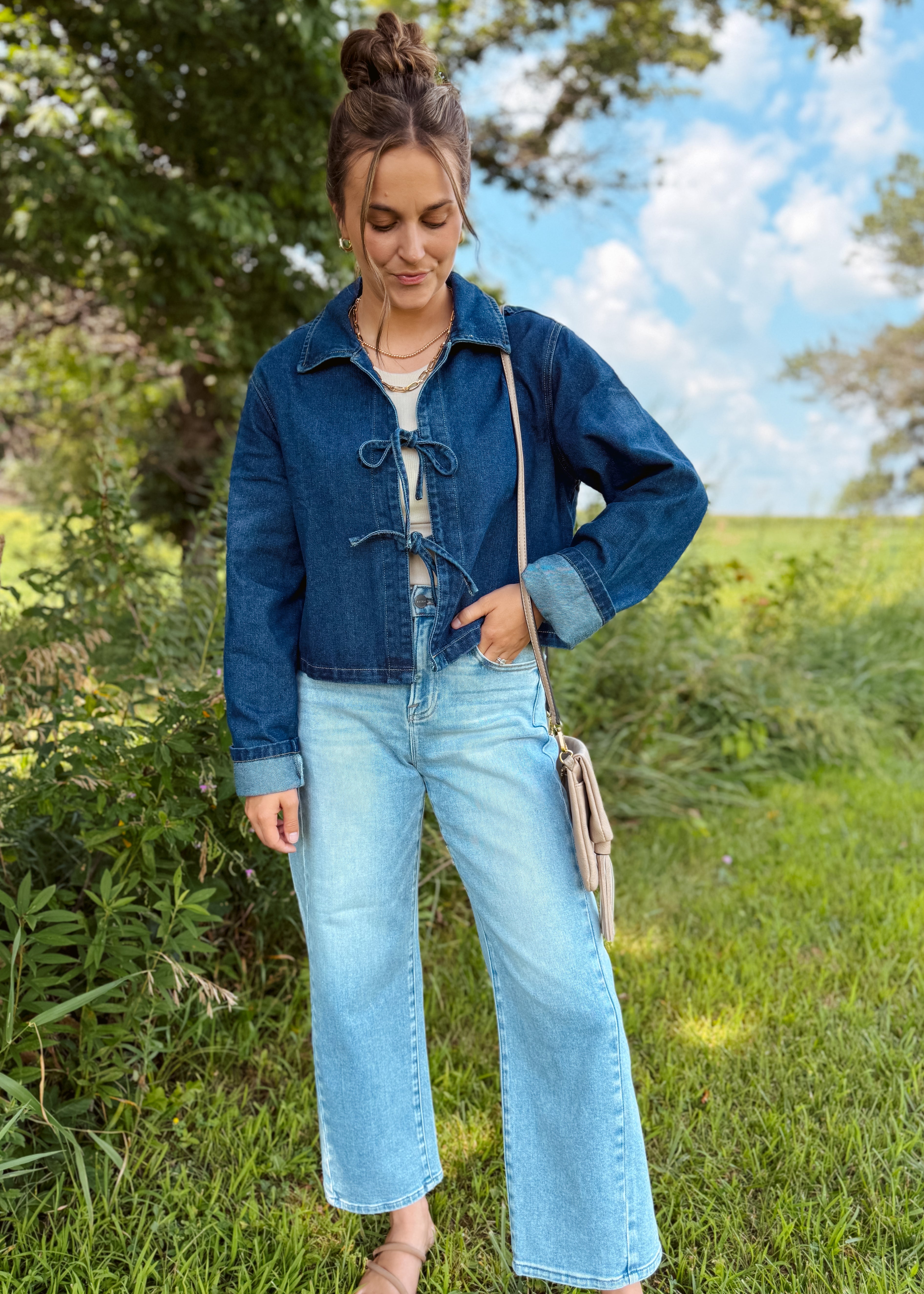 Happiness Trails Boutique - Denim jacket - dark wash