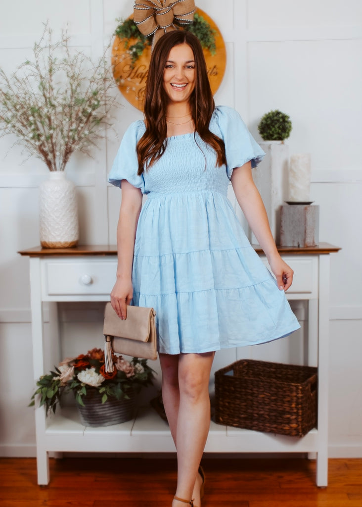 Light Blue mini dress