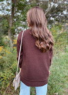 Happiness Trails Boutique - Chocolate knit cardigan