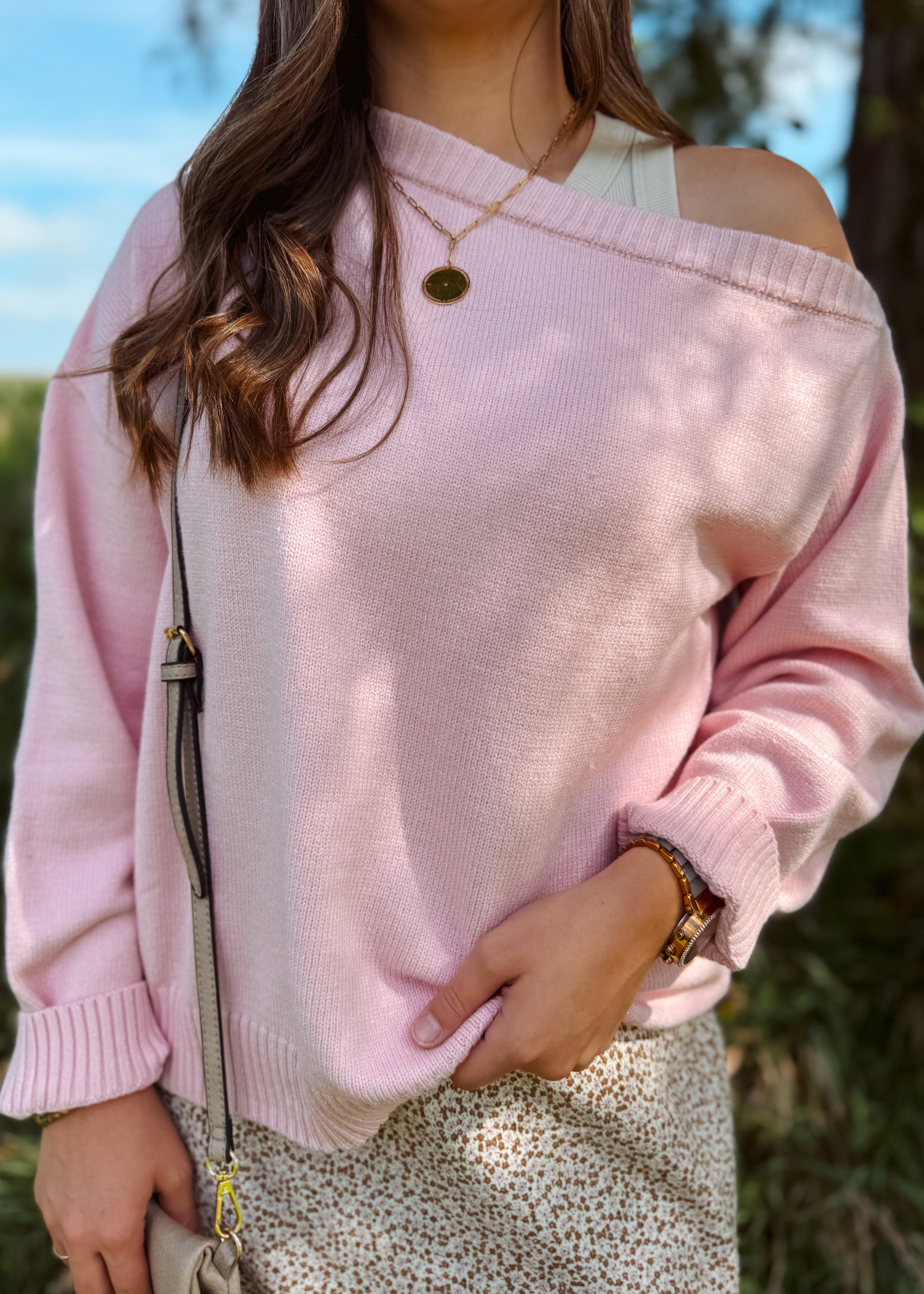 Happiness Trails Boutique - Light pink sweater
