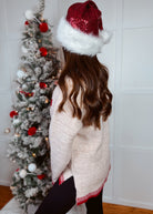 Happiness Trails Boutique - Textured “Merry” embroidery