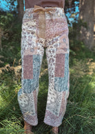 Happiness Trails Boutique - Risen Earth Block Barrel Crop Jeans