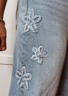 Happiness Trails Boutique = Risen cropped barrel light wash jeans