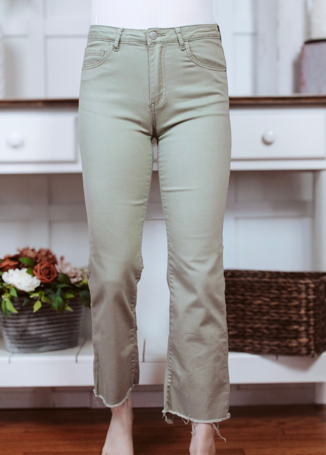 Sage Risen straight leg jeans