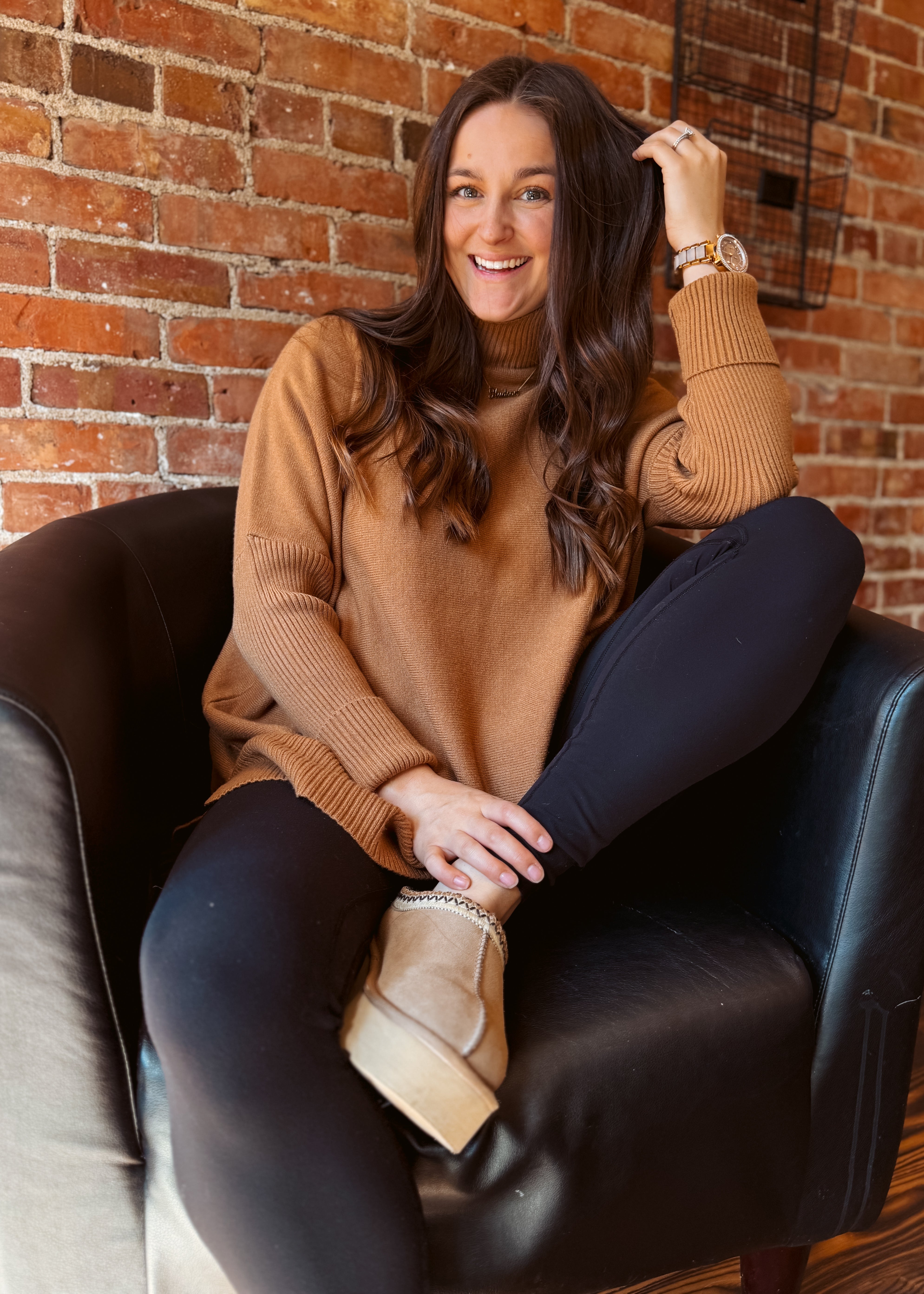 Happiness Trails Boutique - Camel sweater