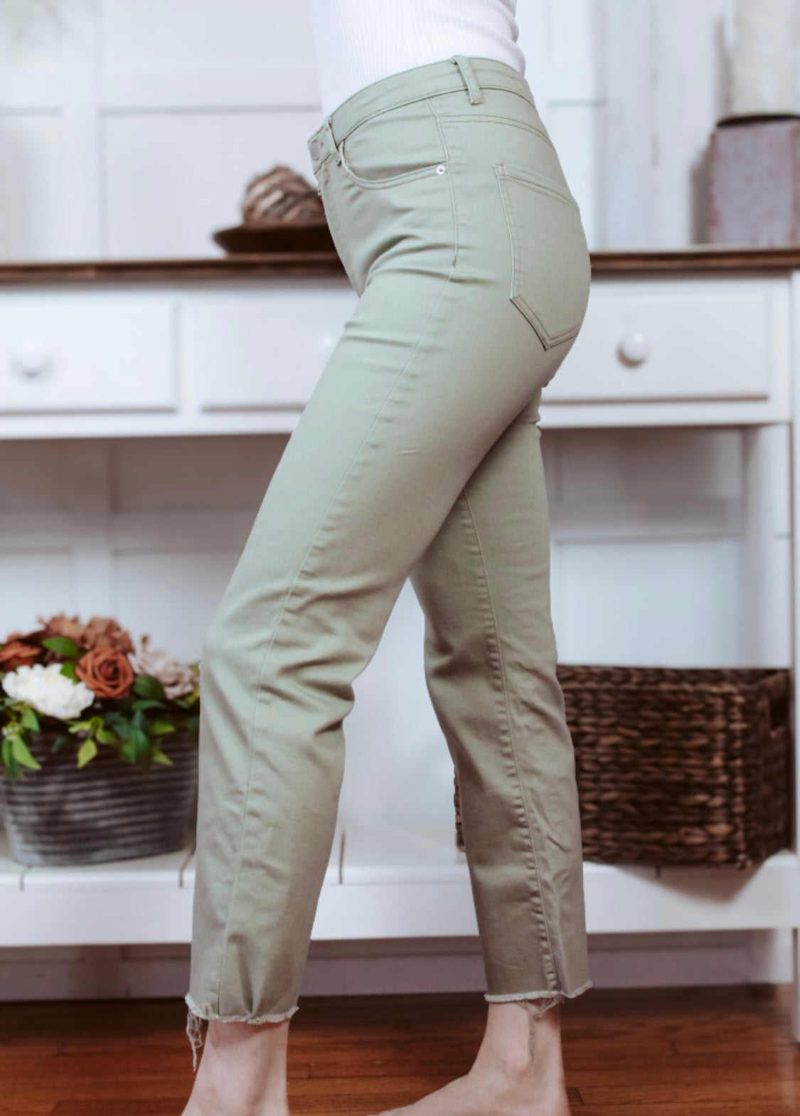 Sage Risen straight leg jeans