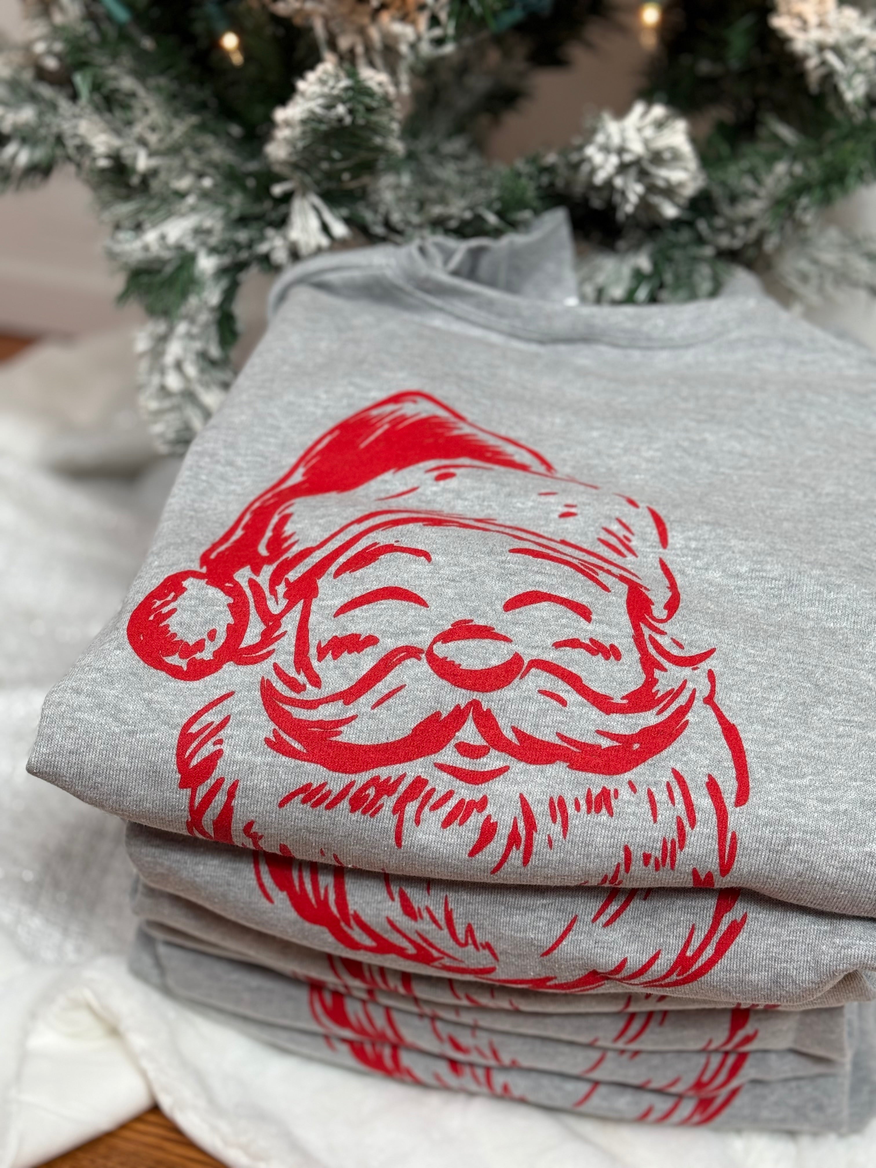 Happiness Trails Boutique -  Ho Ho Ho Santa Sweatshirt