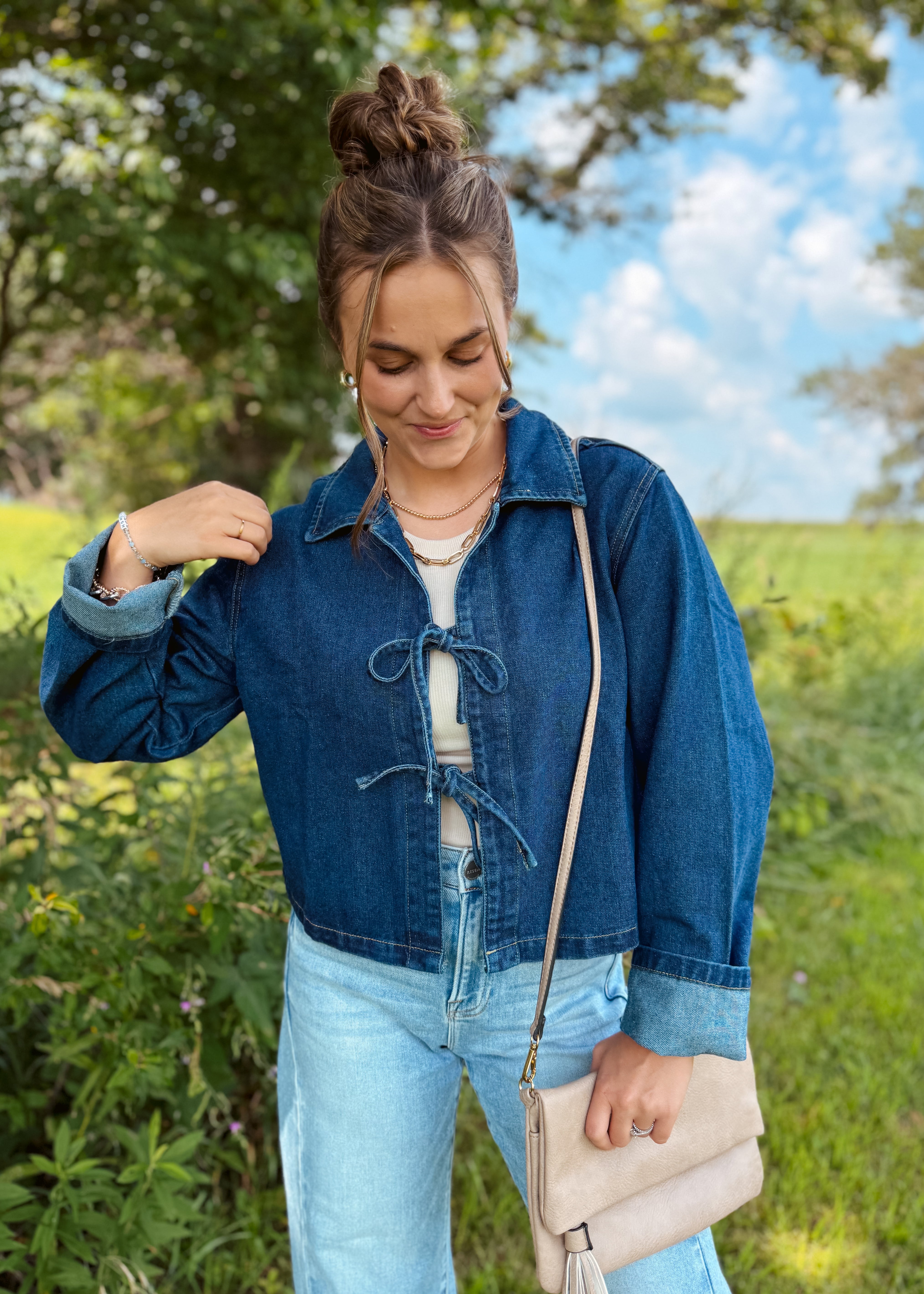 Happiness Trails Boutique - Denim jacket - dark wash
