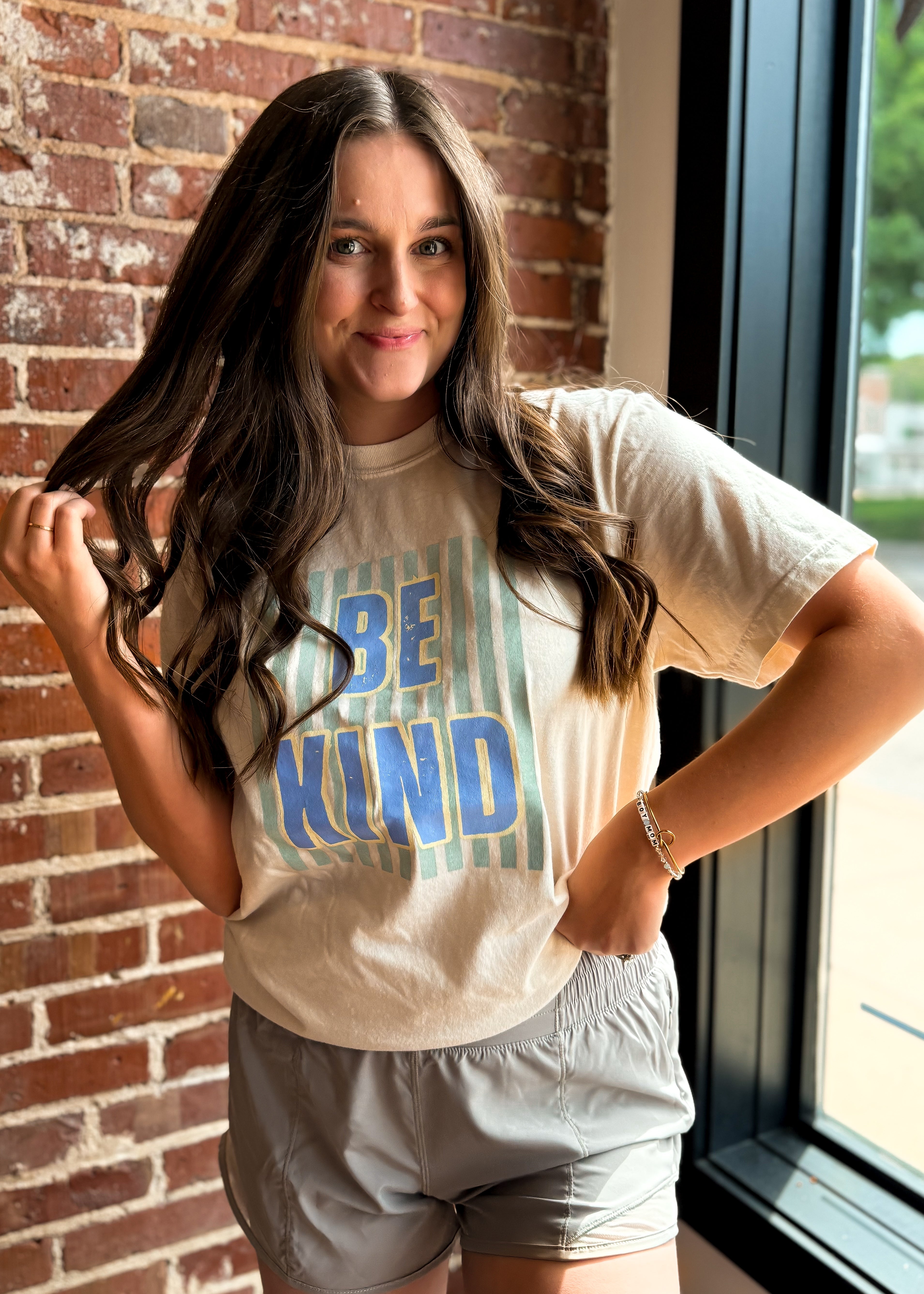 Happiness Trails Boutique - Be Kind screen printed on Comfort Colors tee