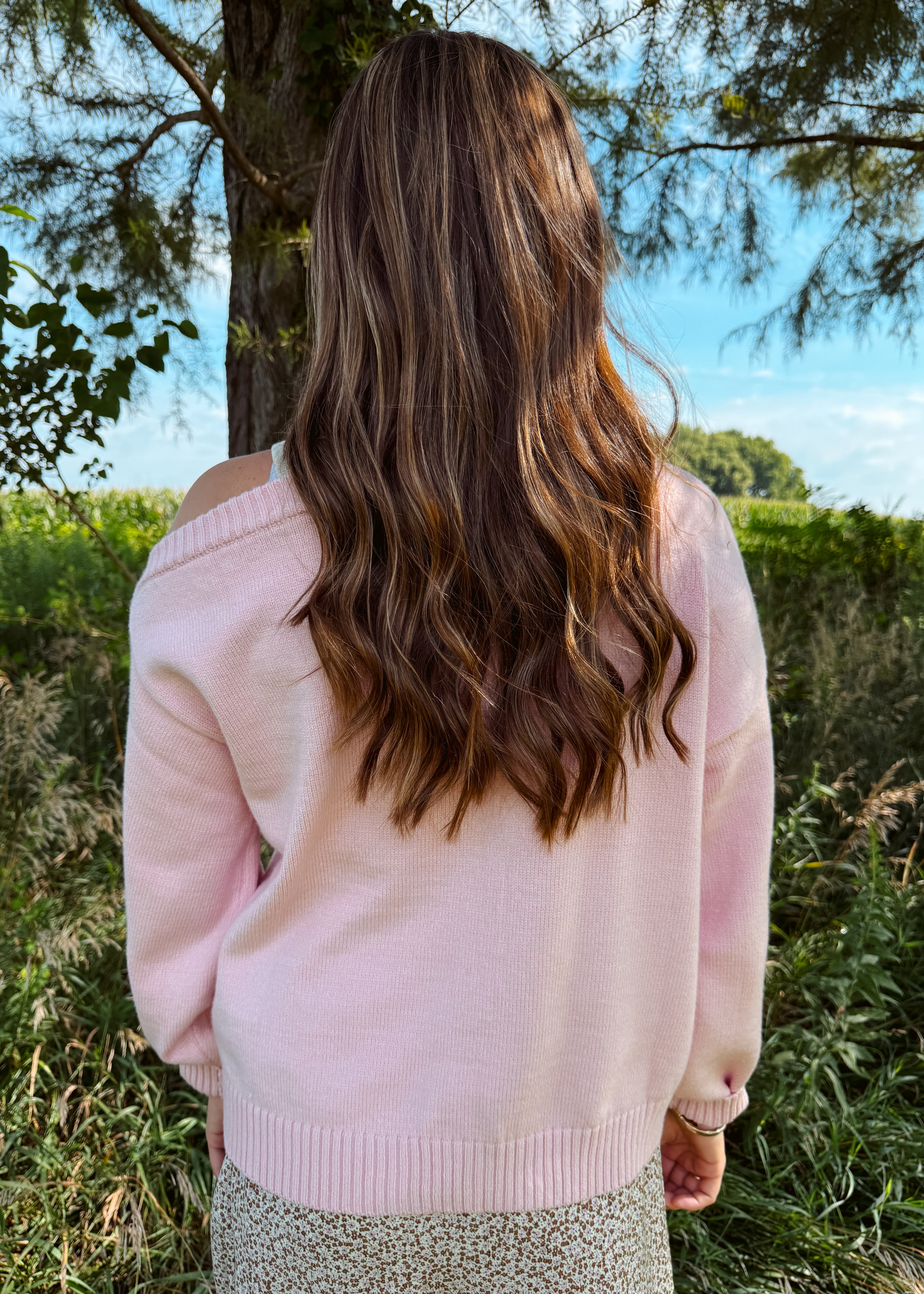 Happiness Trails Boutique - Light pink sweater