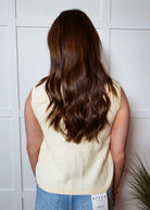 Happiness Trails Boutique - Light yellow sweater vest