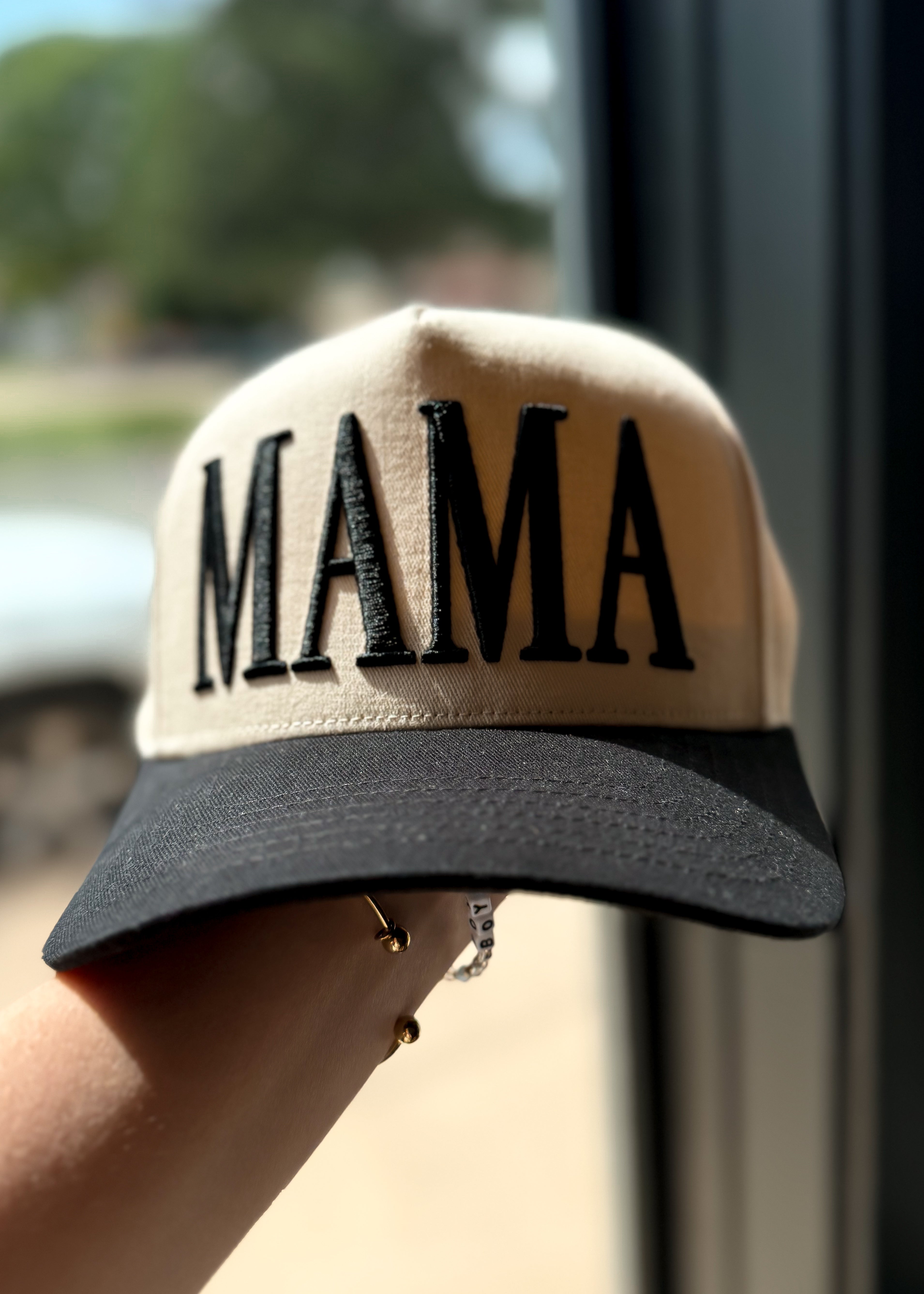 Happiness Trails Boutique - MAMA Trucker Hat - Black